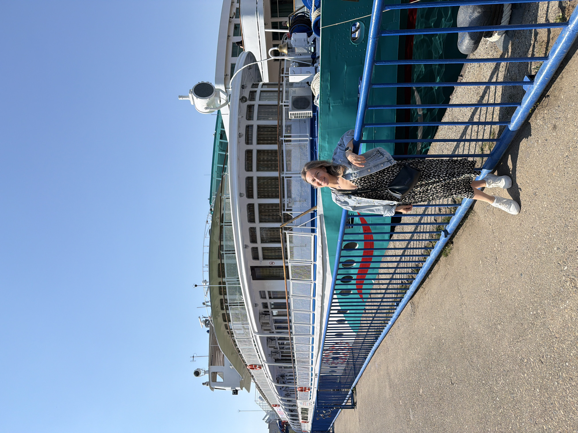 River cruise ship visit draws activity to Chaikovsky waterfront