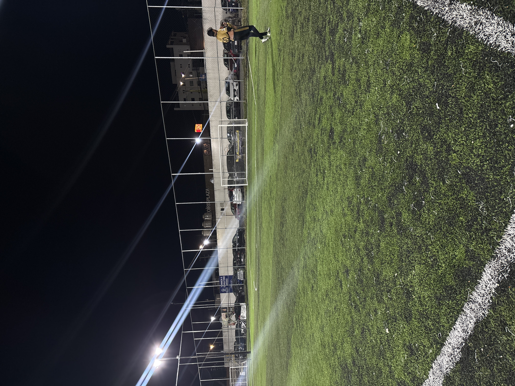 Late-night soccer activity captured in Tlaxcalancingo, Mexico