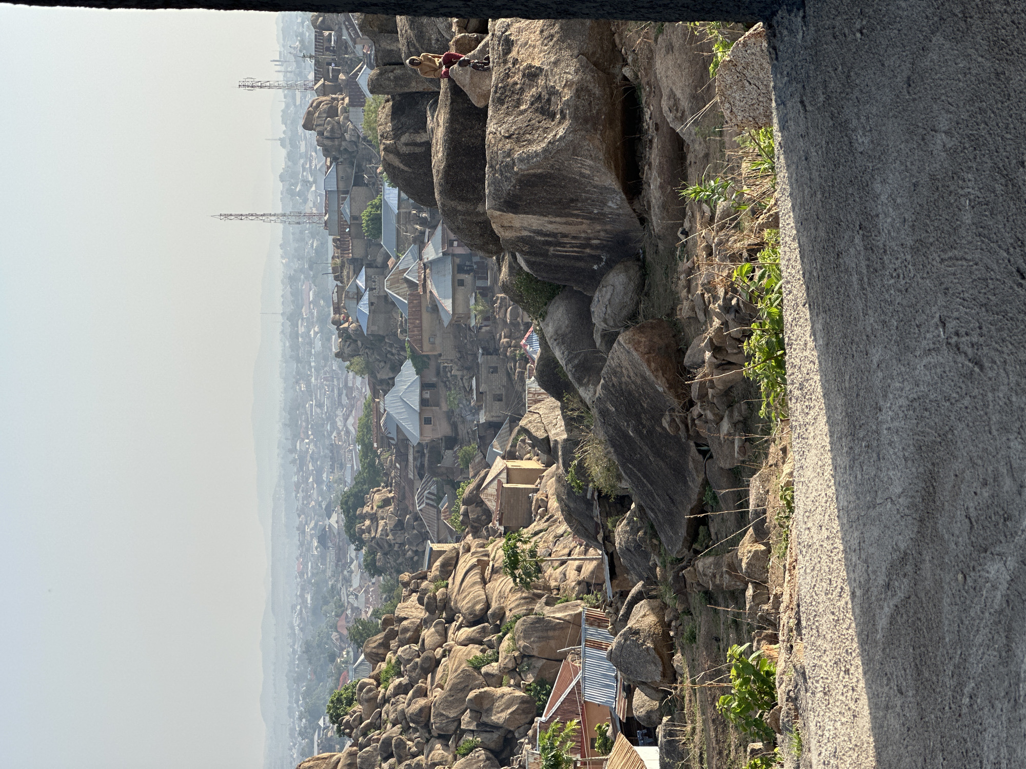 Jos cityscape and kitten documented from rocky vantage point