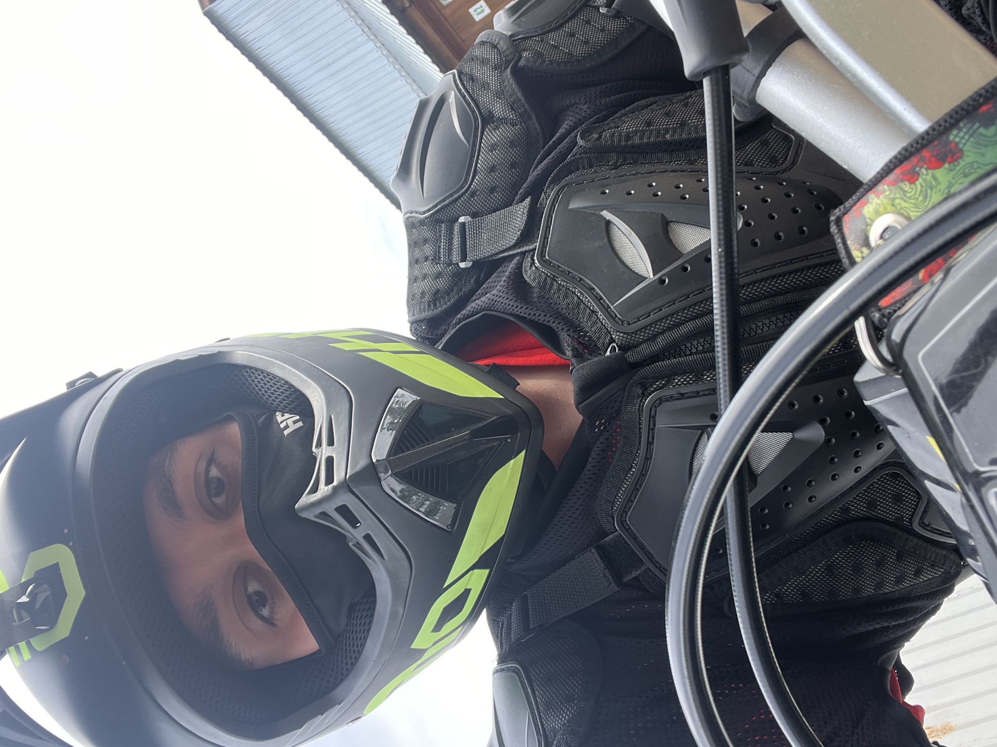 Motorcyclist spotted riding through forests near Vasilyevo, Russia
