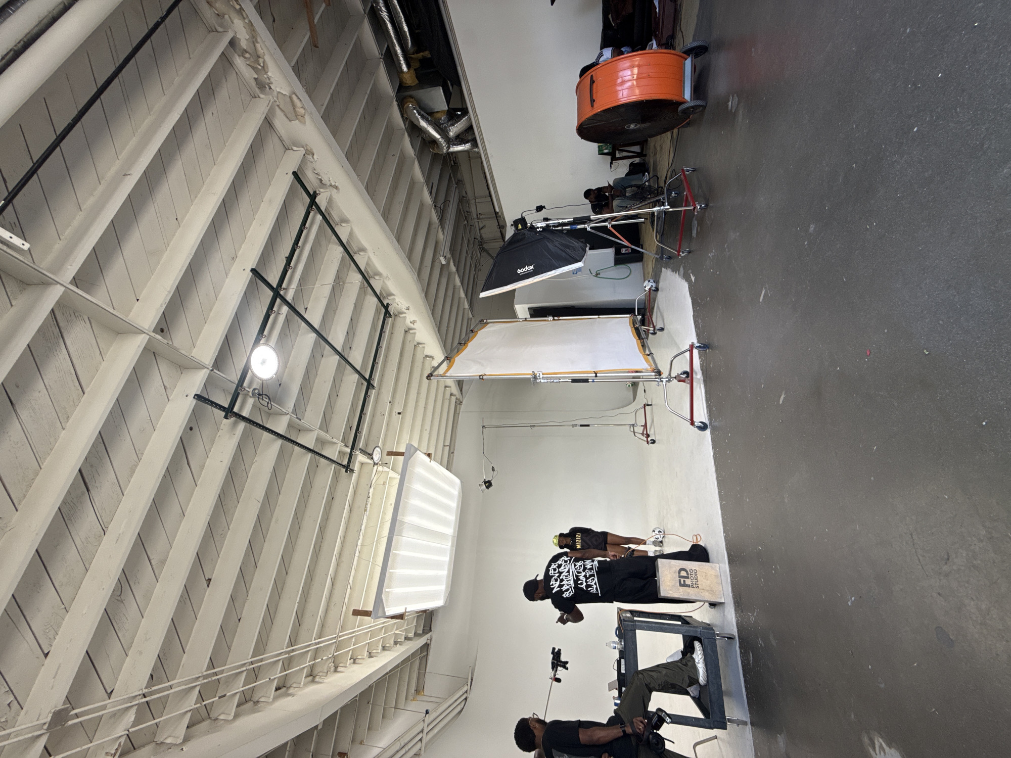 Photo studio interior documented in Hawthorne, California