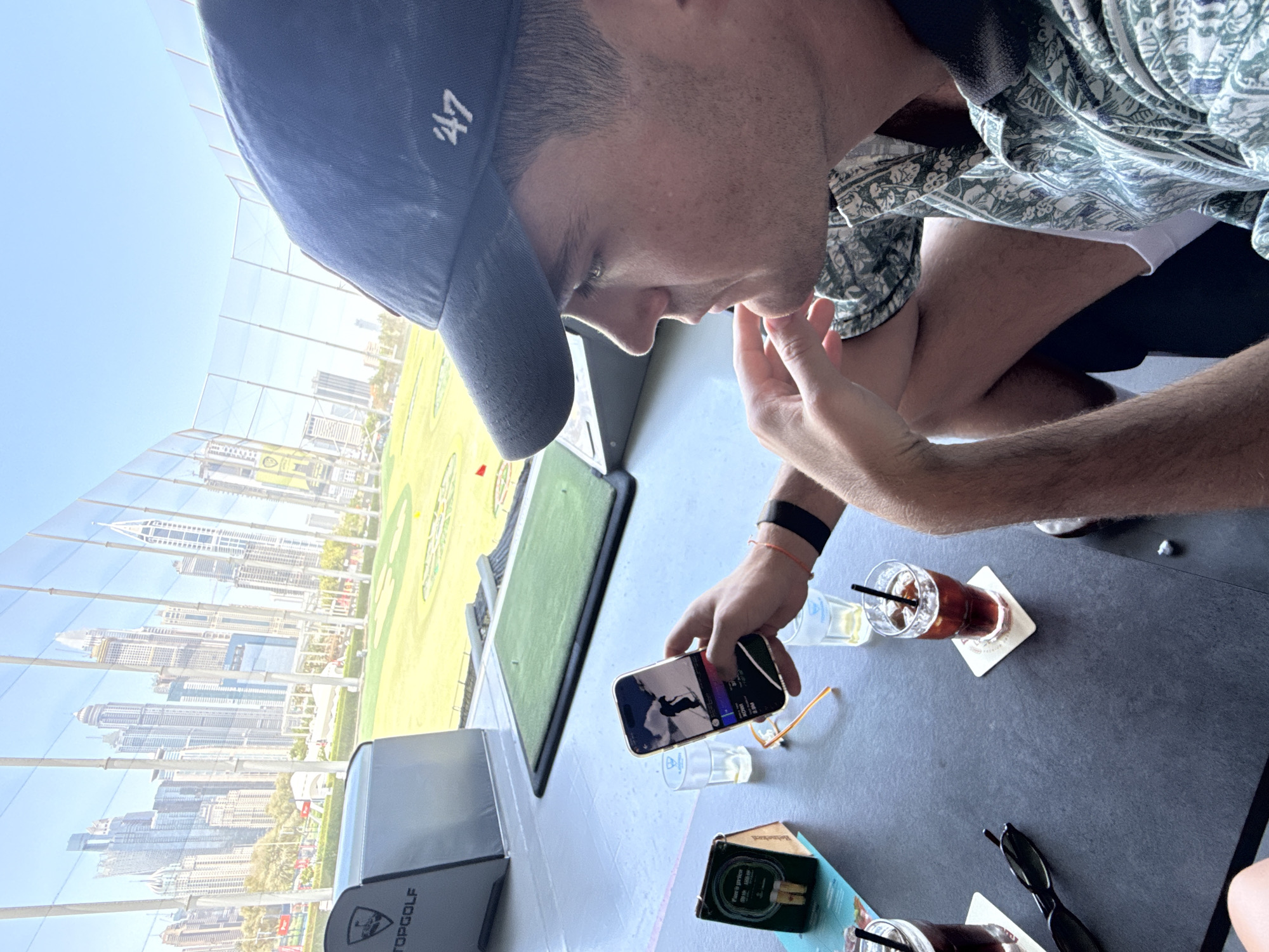 Morning golf session at Topgolf Dubai facility