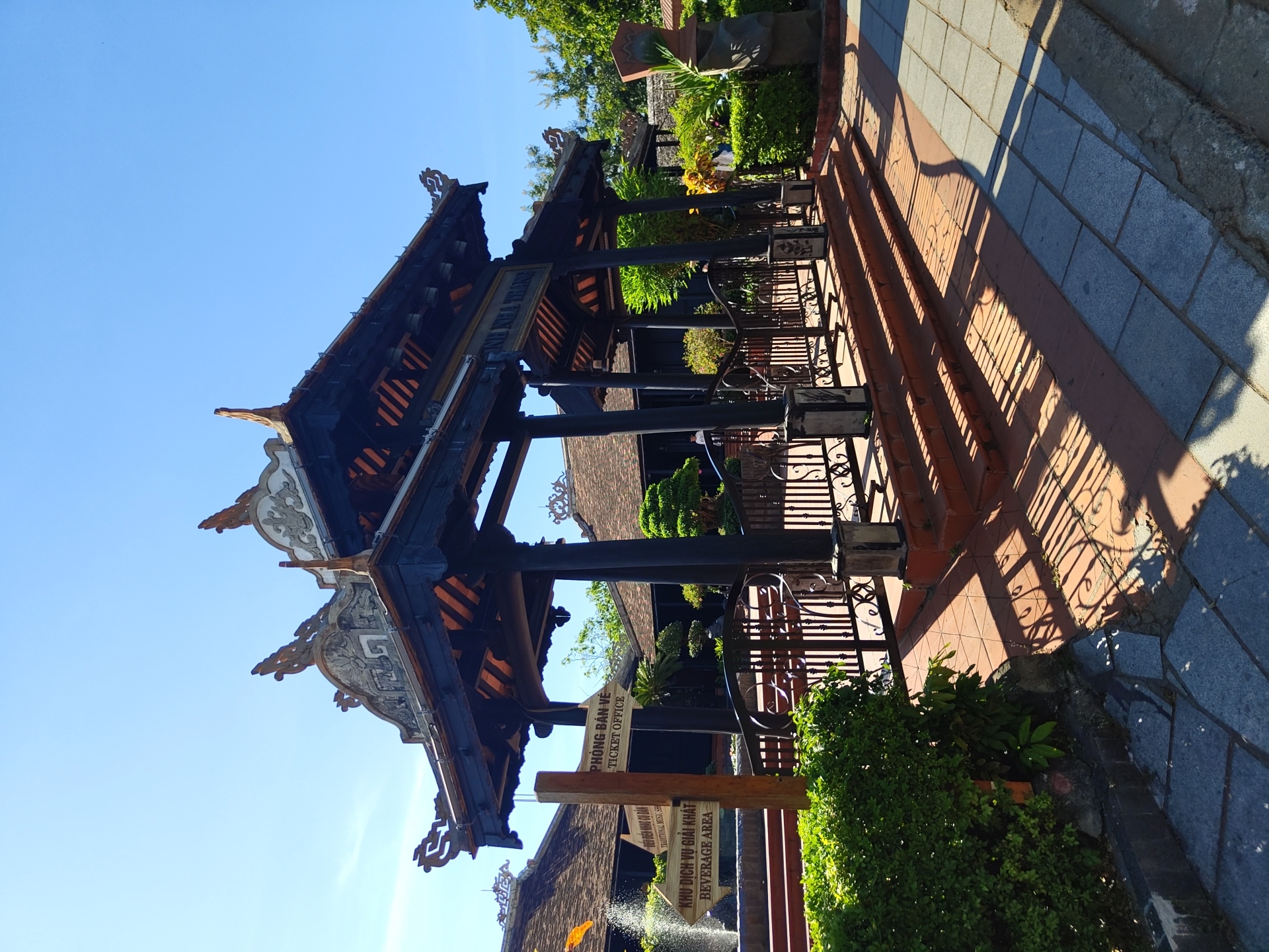 Traditional Vietnamese garden and temple complex in Nha Trang