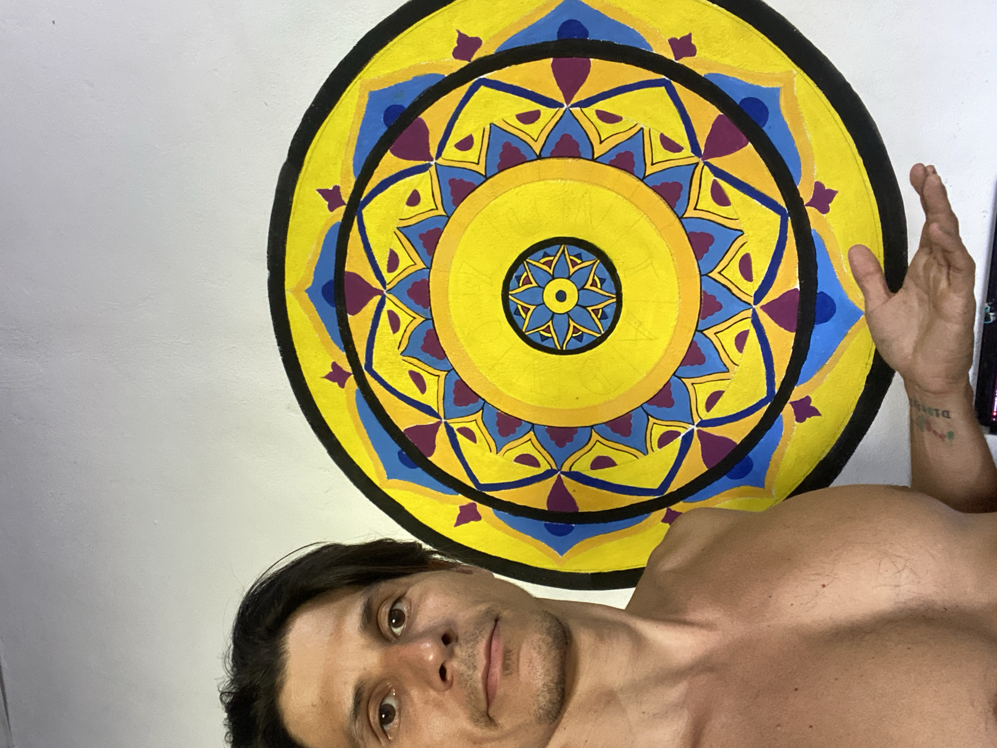 Artist Creates Colorful Mandala in Los Velásquez, Venezuela