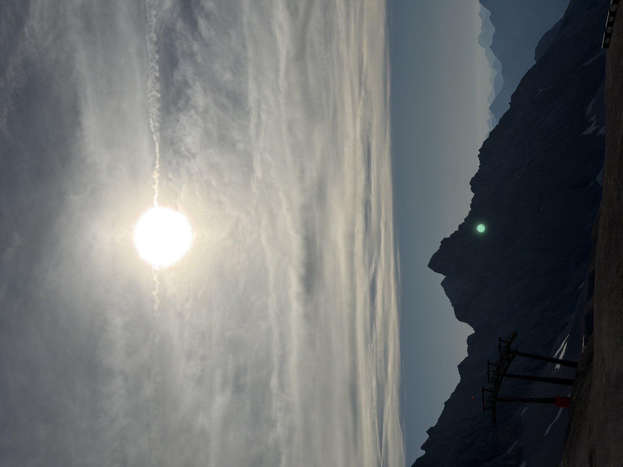 Morning coffee break at a high-altitude Alpine terrace