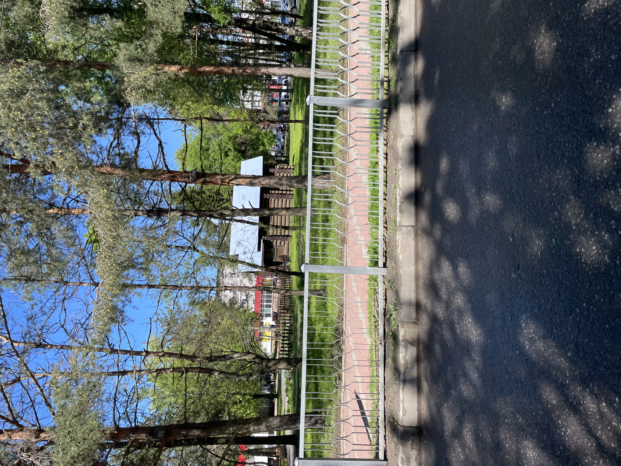 Spring day scenes documented across Priozersk, Russia