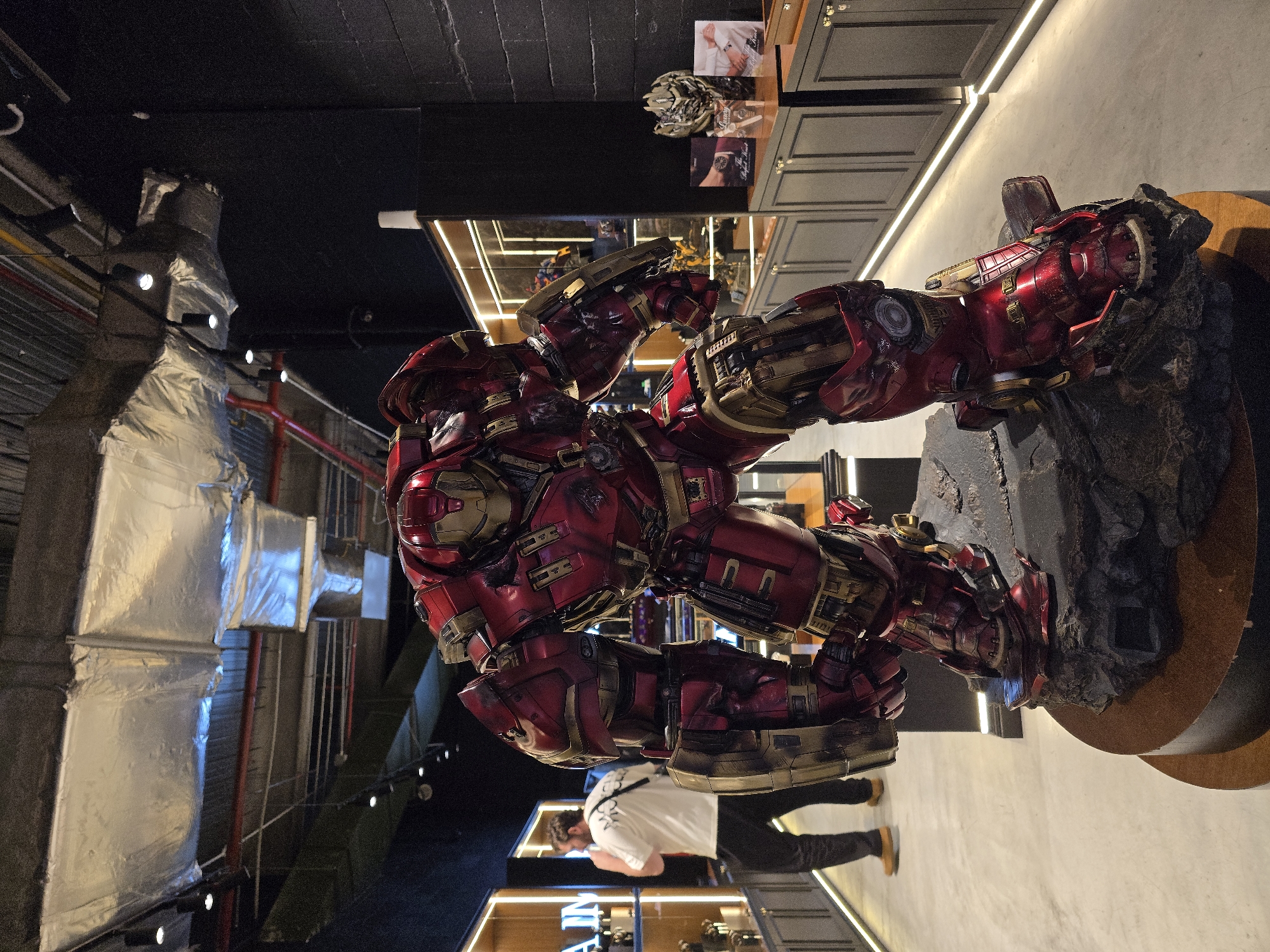 Life-sized Hulkbuster Iron Man statue on display in Kuala Lumpur