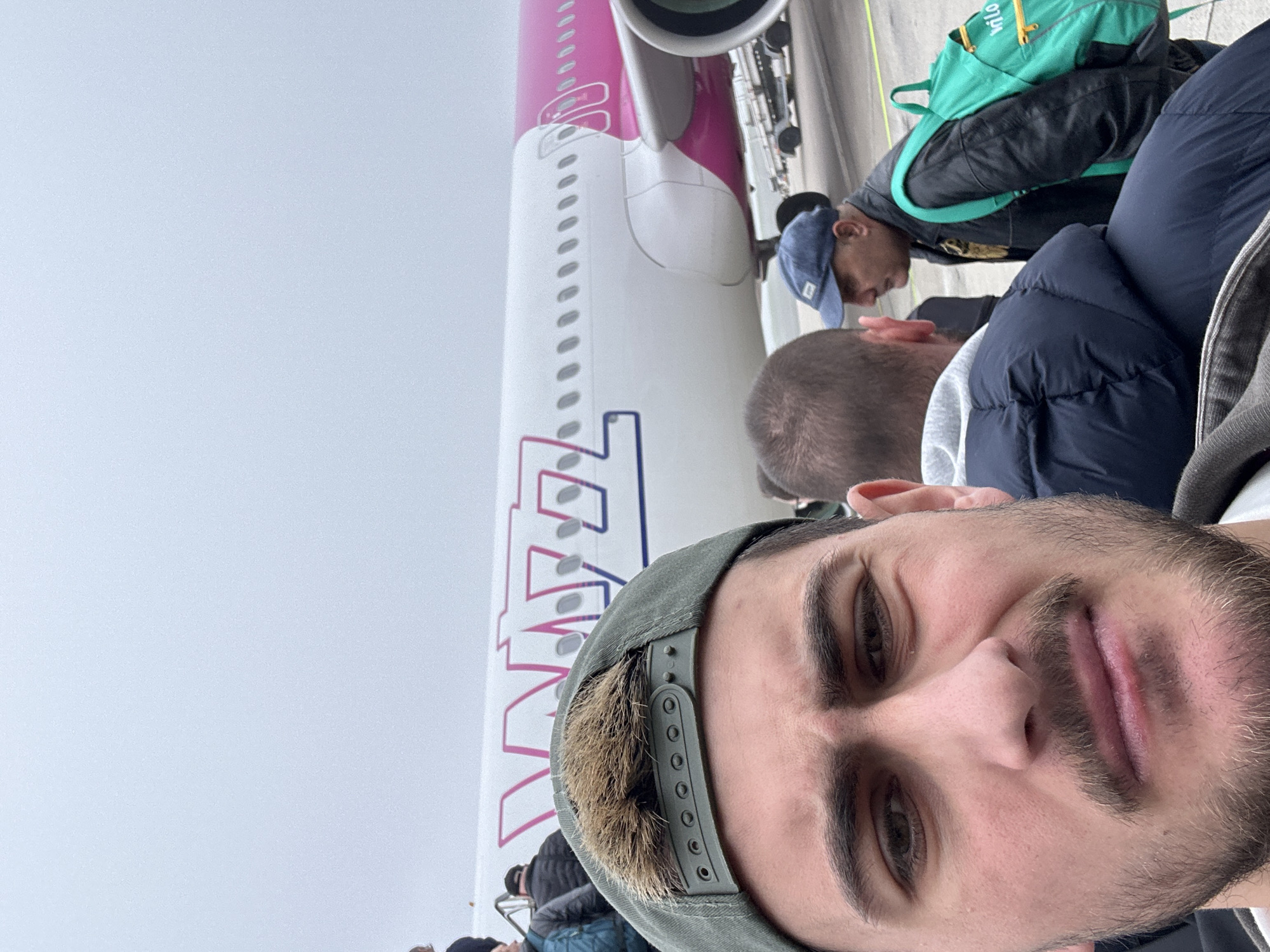 Passengers board Wizz Air flight at Dortmund Airport