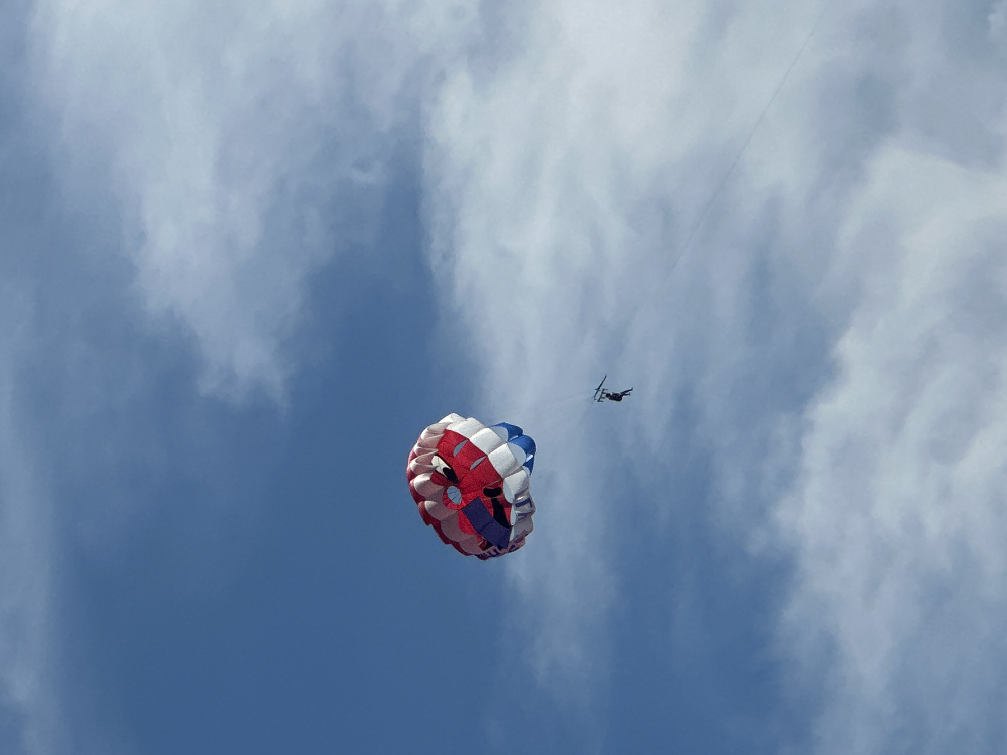 Parasailing session over Budva waters with beachside moments