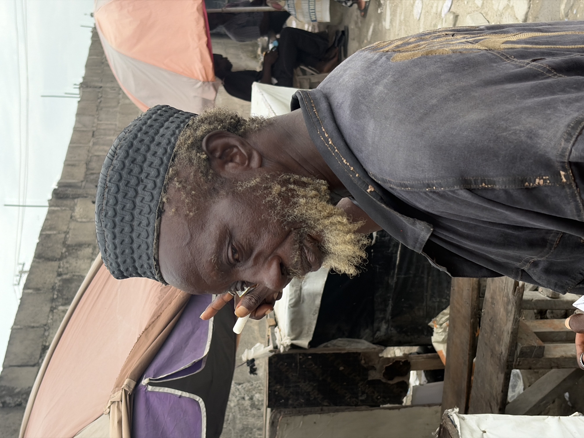 Street vendors transport goods in Igboefon Nigeria