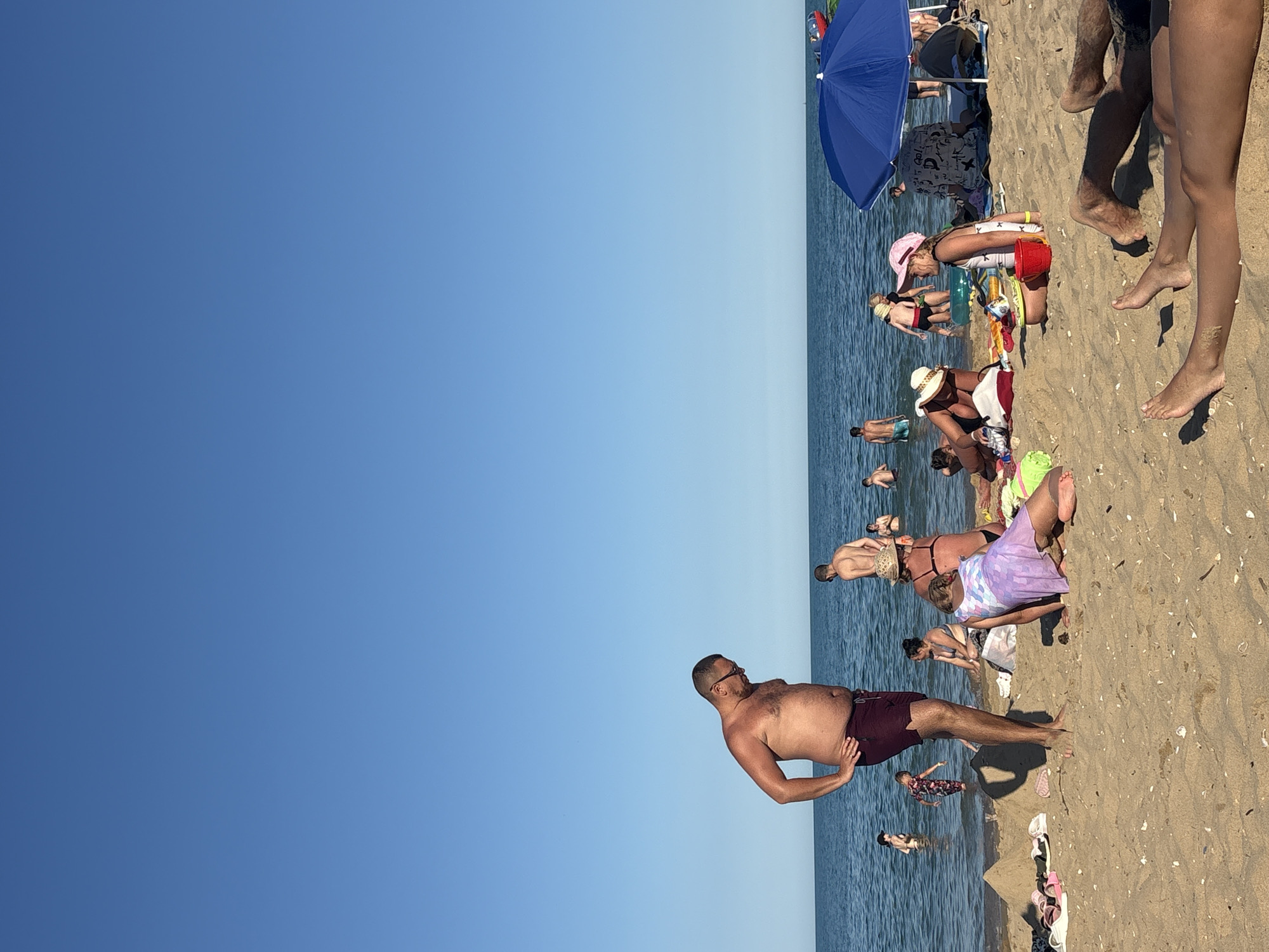 Lazy afternoon on the Black Sea beach in Varna