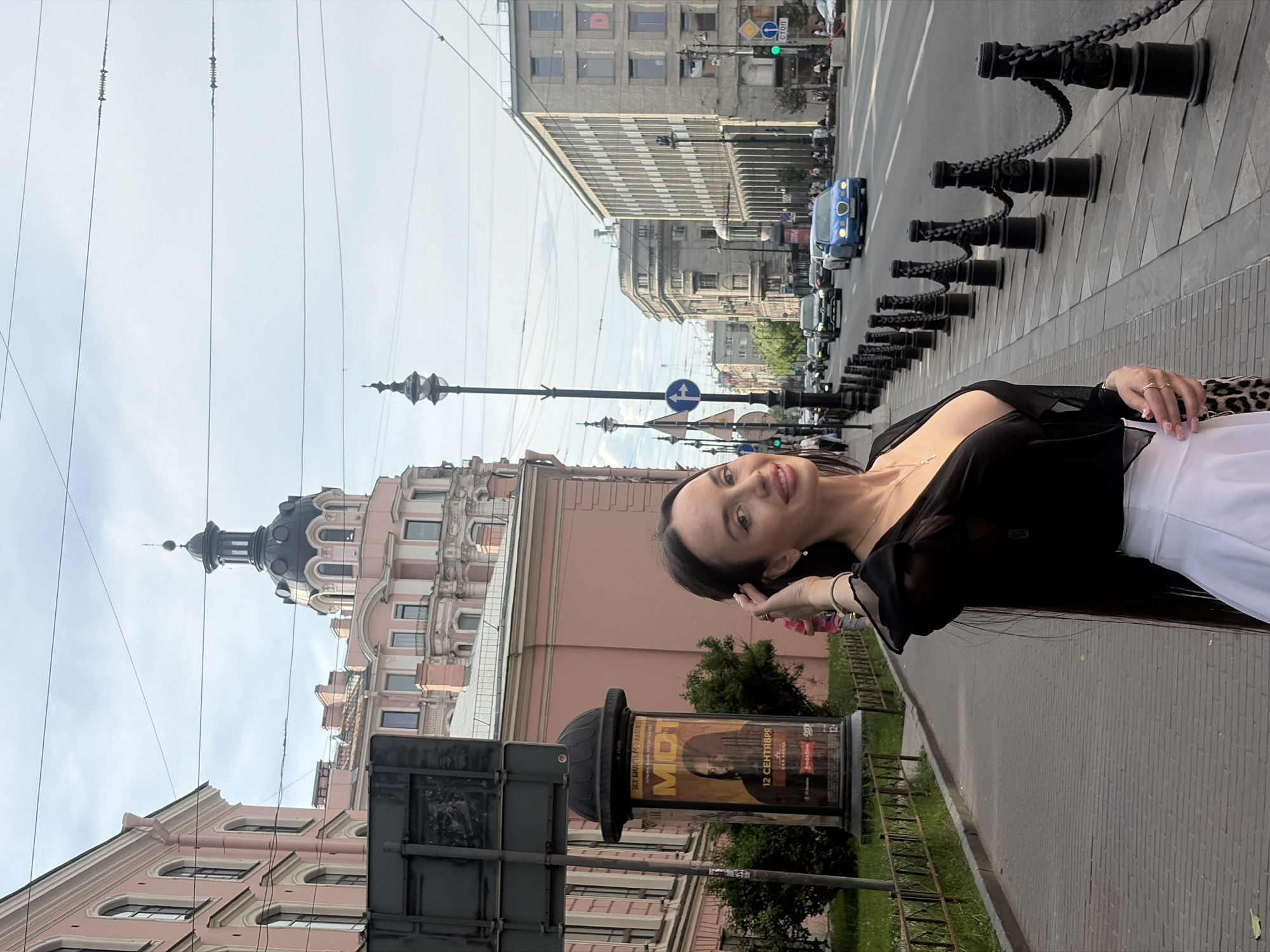 Tourist documents afternoon walking tour through Saint Petersburg landmarks
