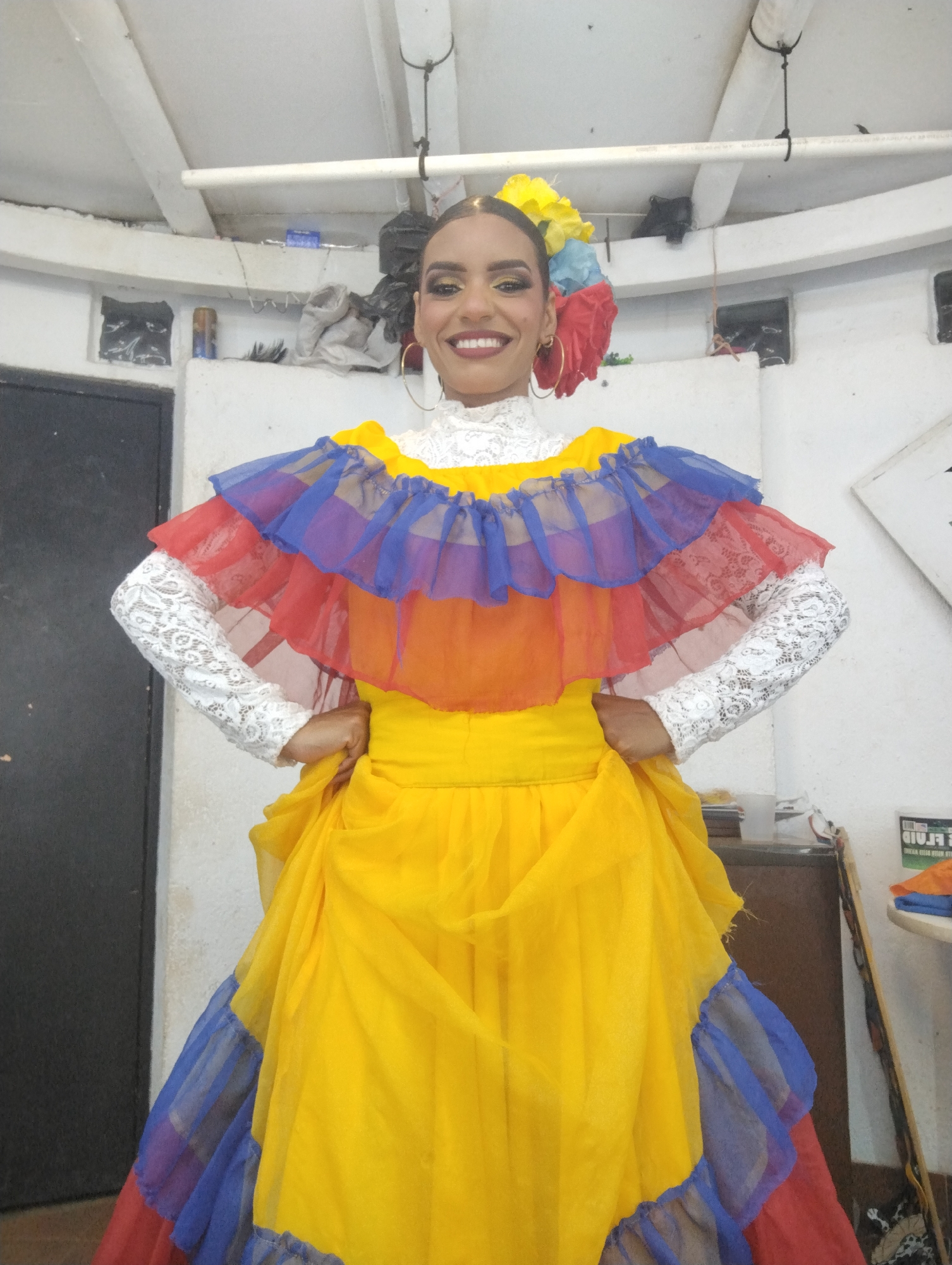 Traditional Venezuelan cultural celebration with dance performances in Porlamar
