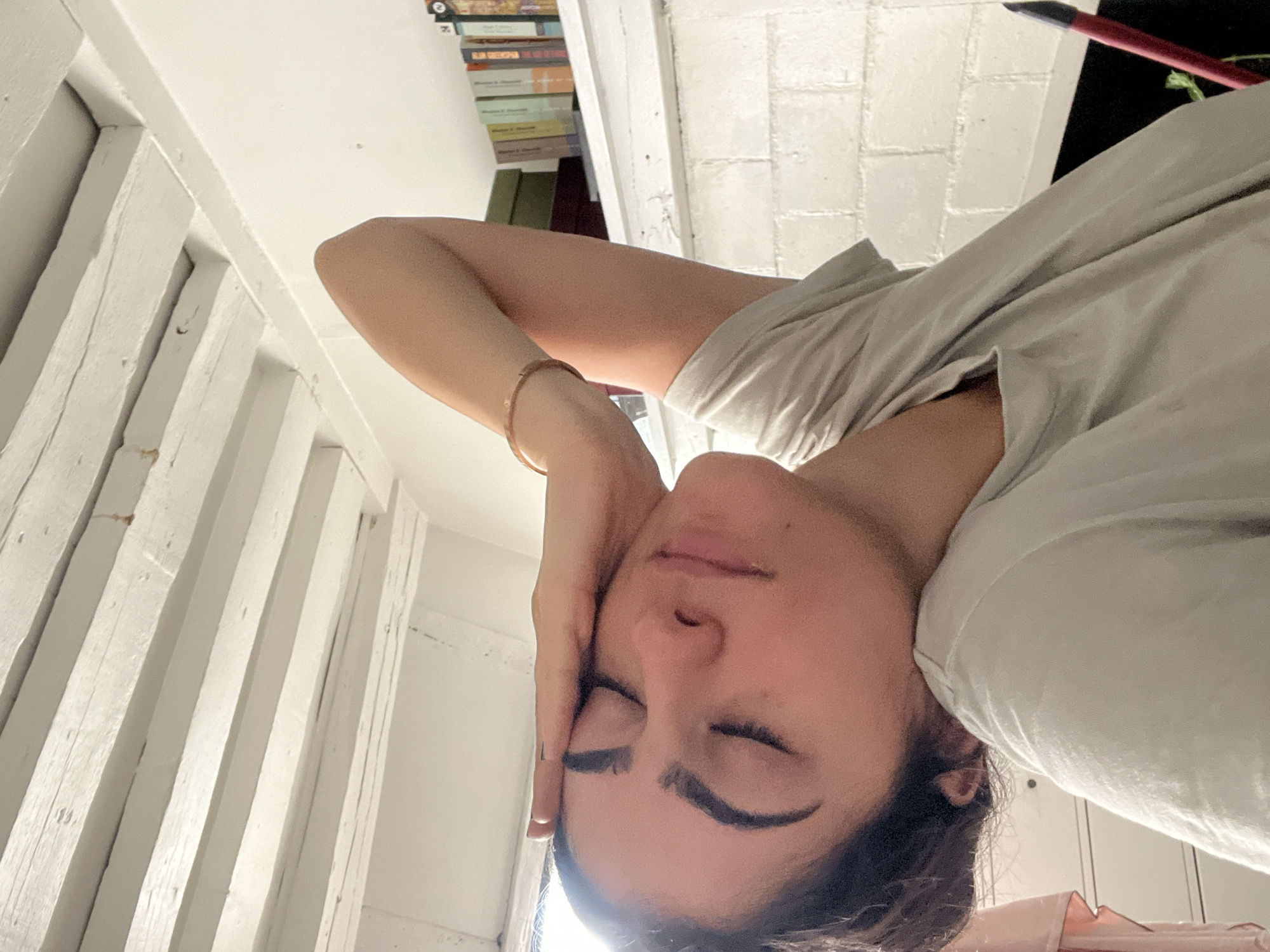 Taking a break mid-move in a charming Paris apartment