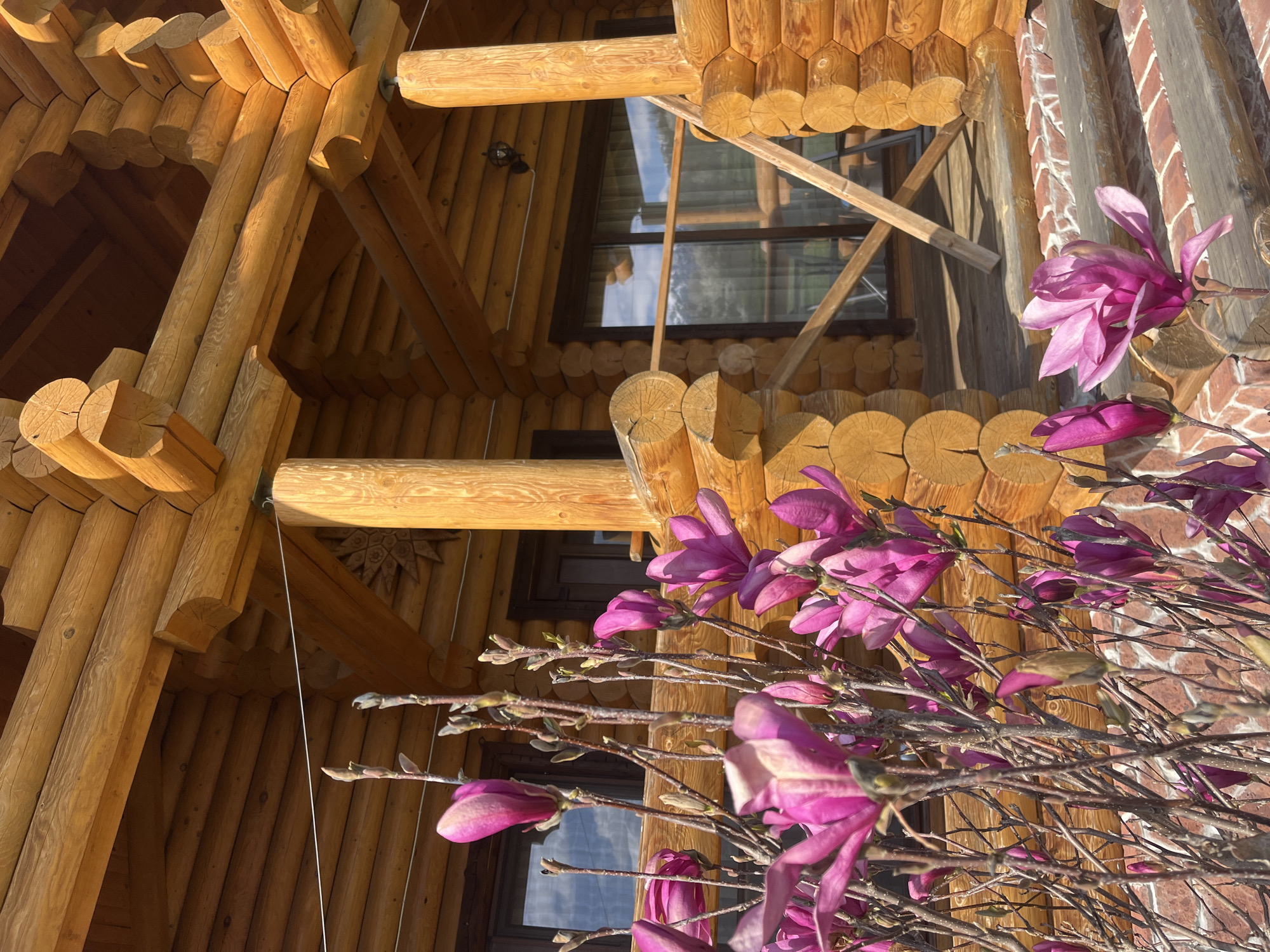 Log cabin exterior documented in Apriltsi, Bulgaria