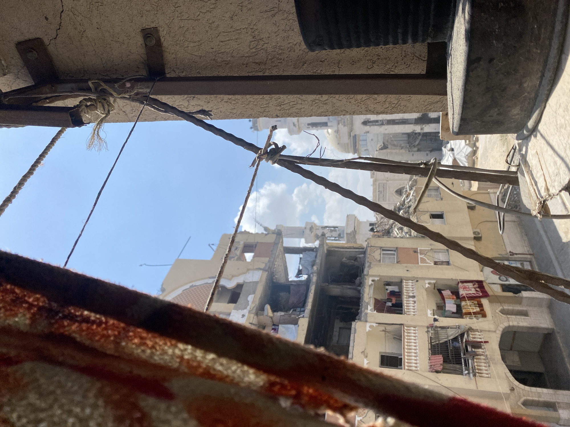 Aerial documentation captures Khan Yunis cityscape and residents