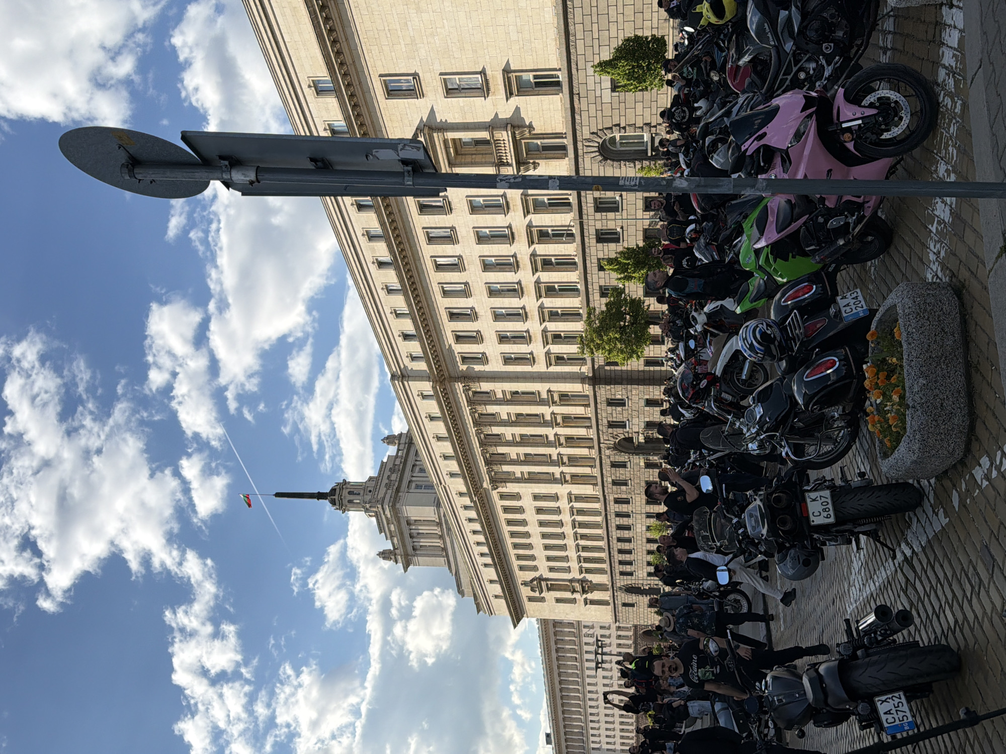 Motorcycle gathering draws crowds to central Sofia streets