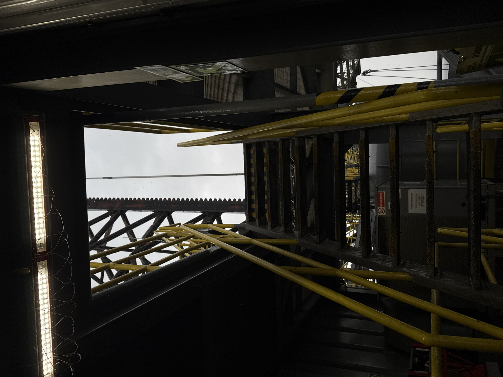 Industrial facility documentation near Pisa captures maritime infrastructure details