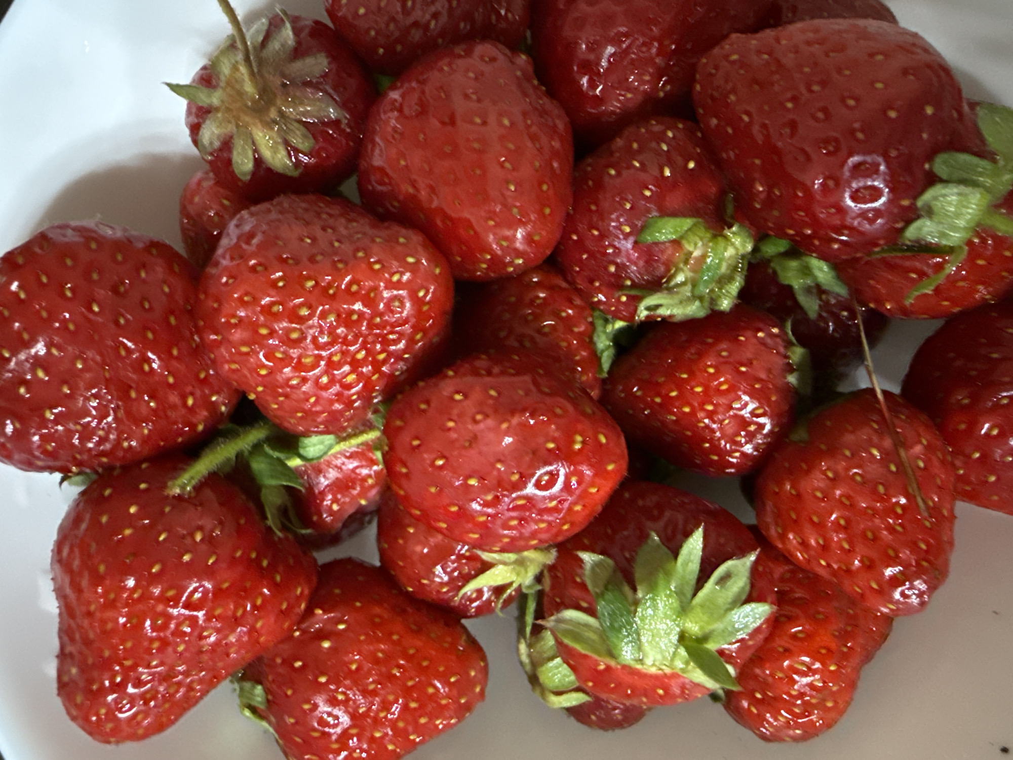 Tbilisi resident captures strawberries and cloudy skies Sunday afternoon