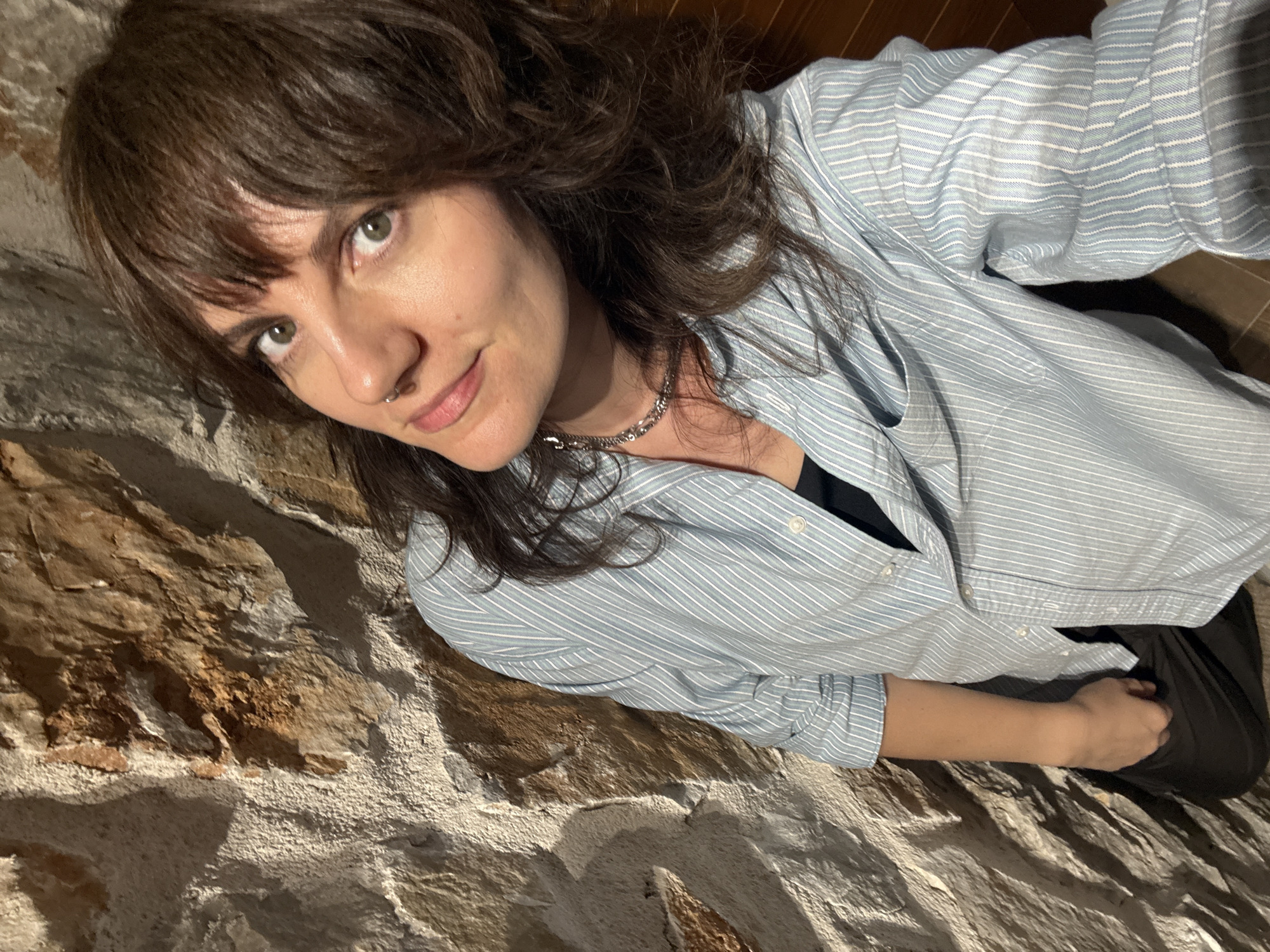 Evening selfies and fairy-lit olive tree in Brca, Montenegro