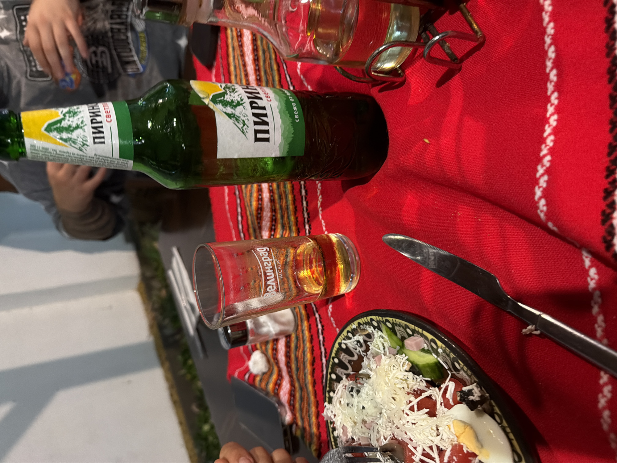 Lunch at a traditional Bulgarian restaurant in Gabrovo