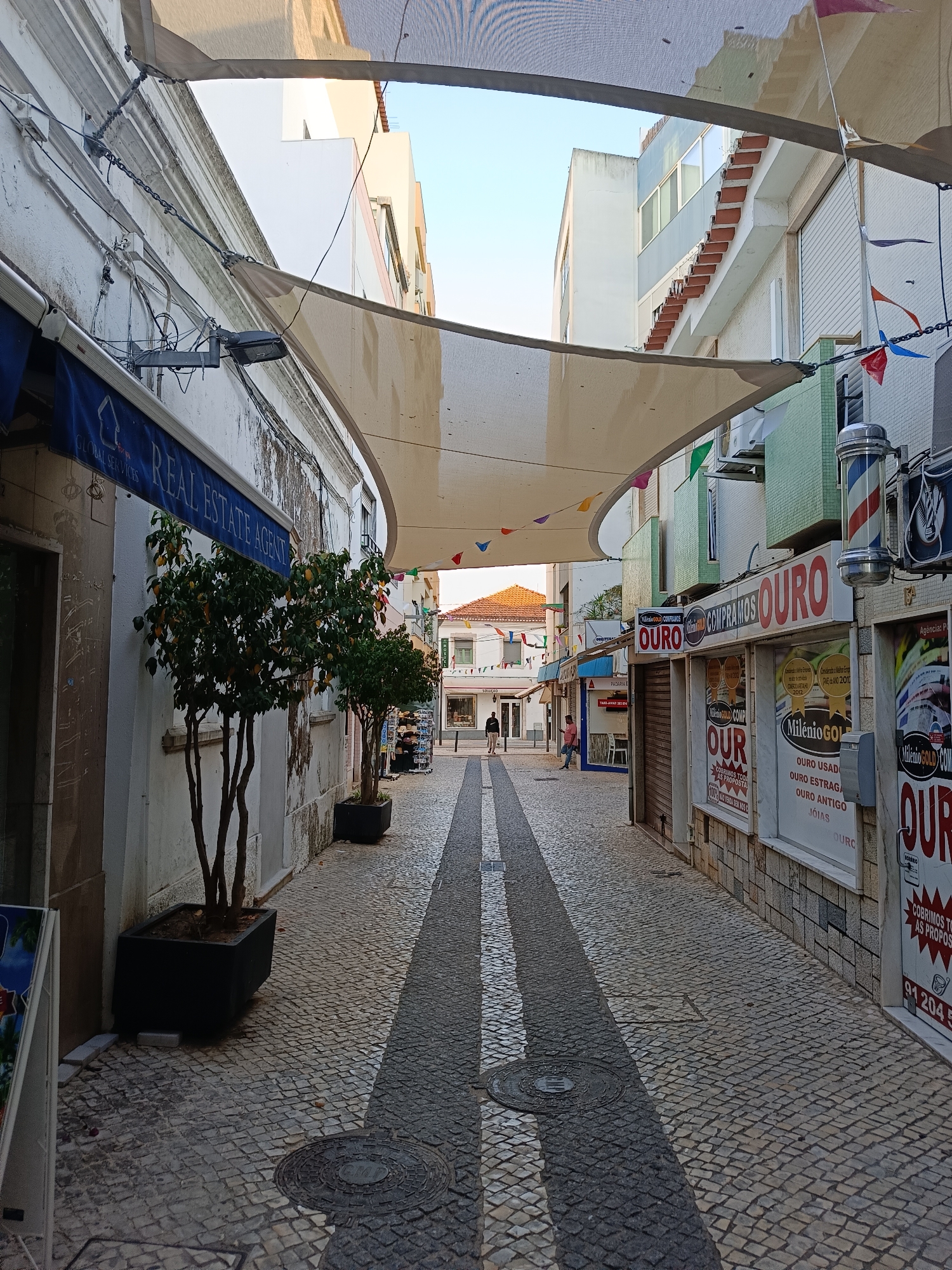Evening life documented in Portuguese coastal town of Portimão