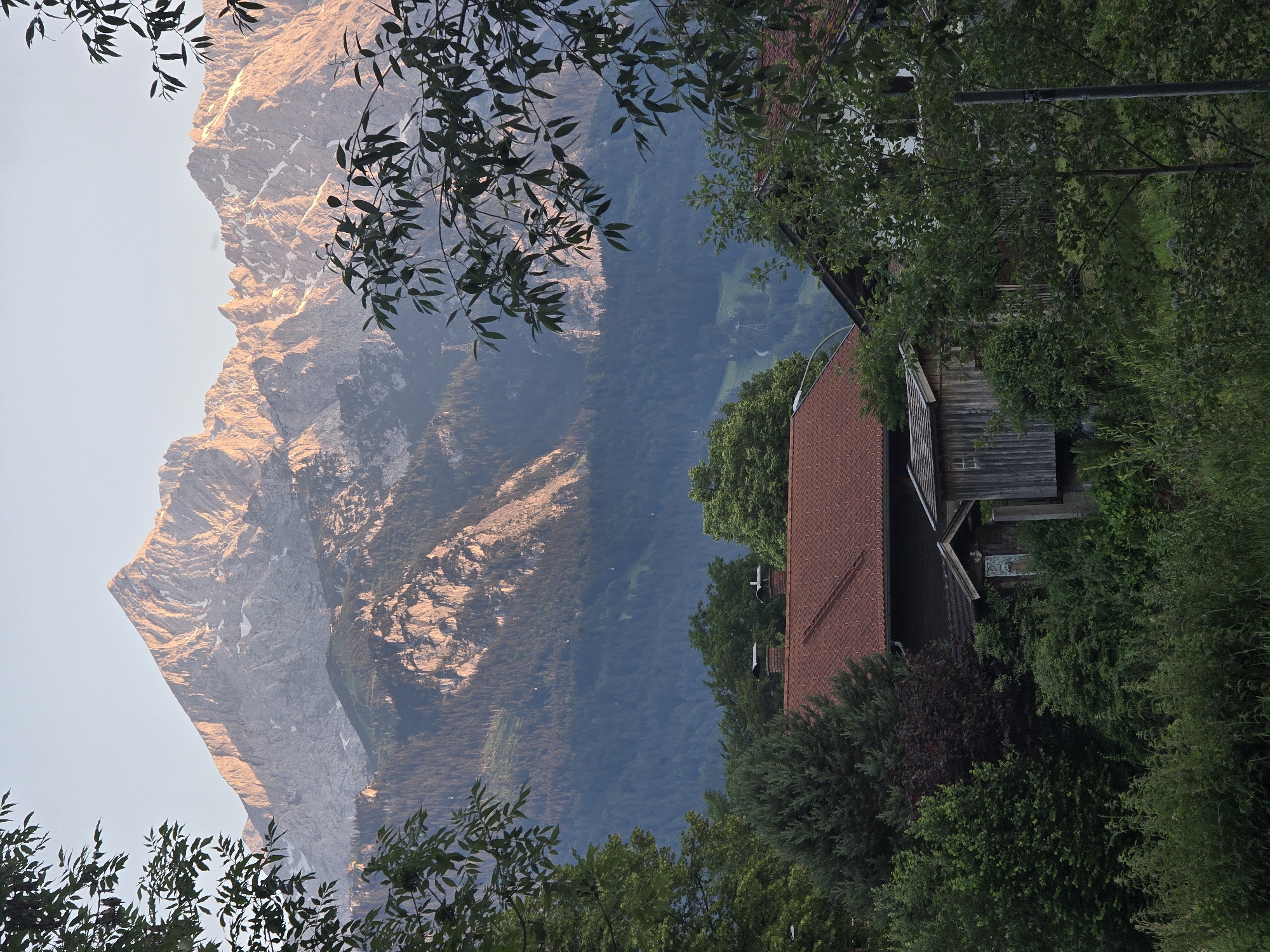 Golden hour across the Garmisch-Partenkirchen valley and peaks