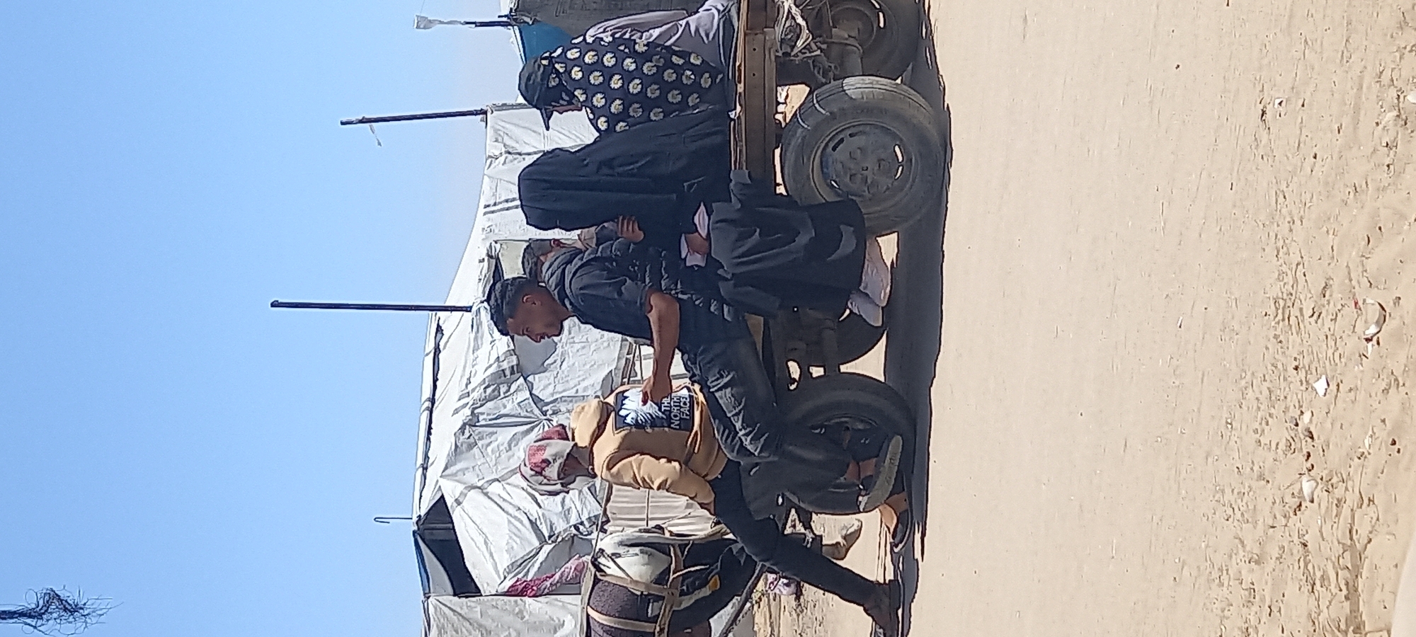 Daily life documented in Khan Yunis refugee settlements
