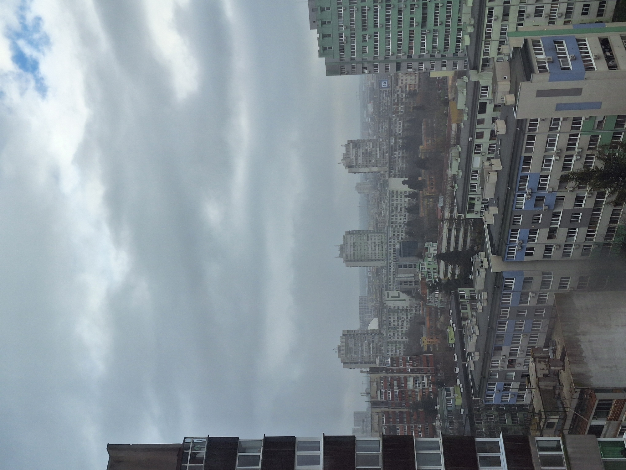 Overcast cityscape views captured in Burgas, Bulgaria