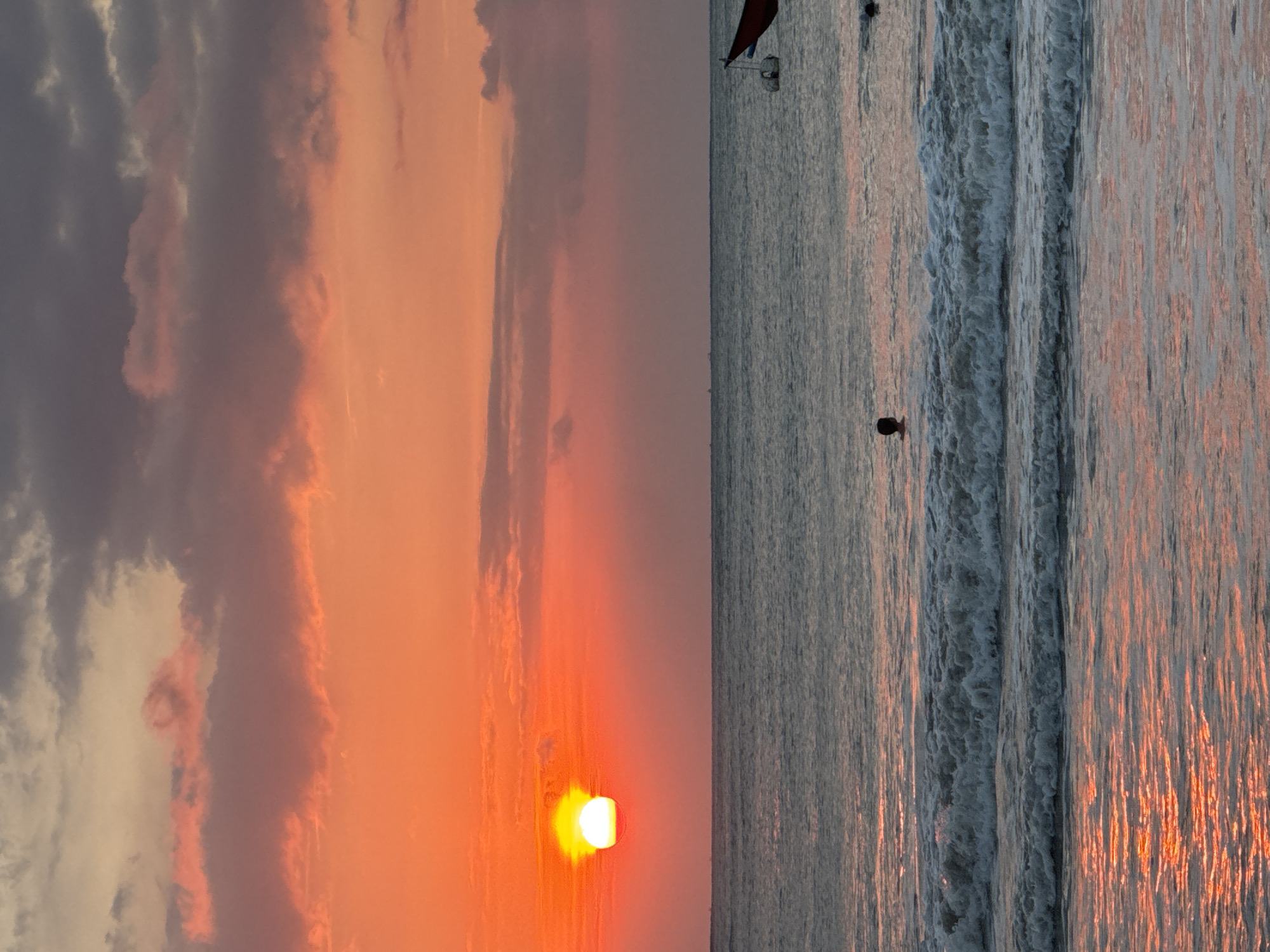 Sunset beach scenes documented across Kuta Selatan coastline