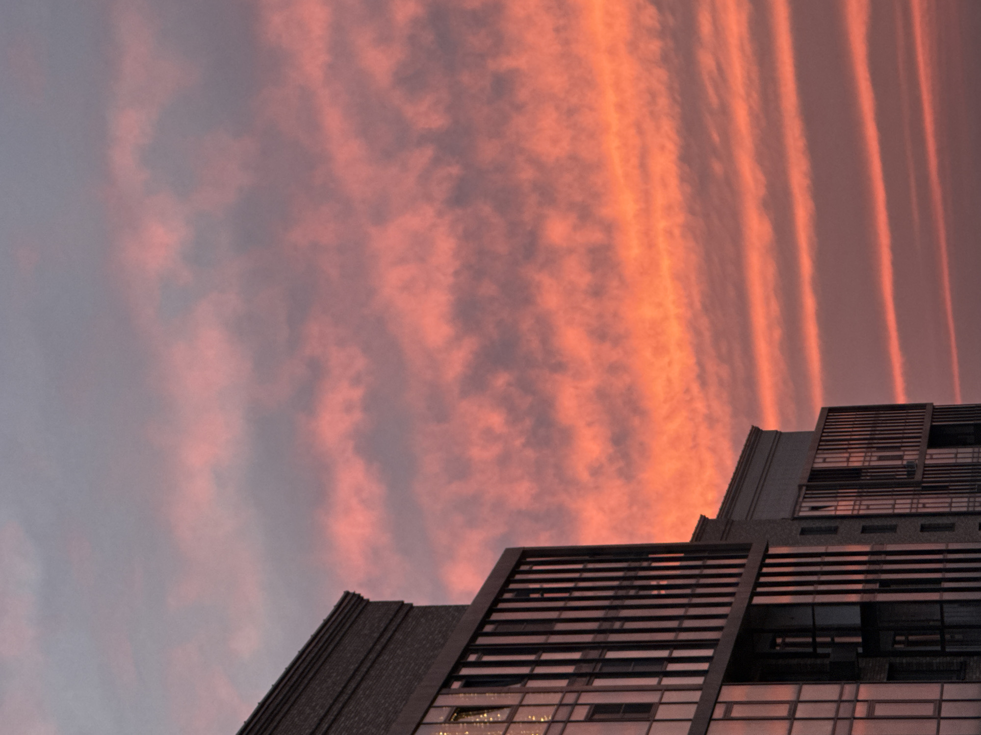 Smoke plume rises over Krasnoyarsk during dramatic sunset