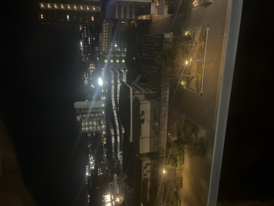 Night view captured over illuminated Tokai, Japan