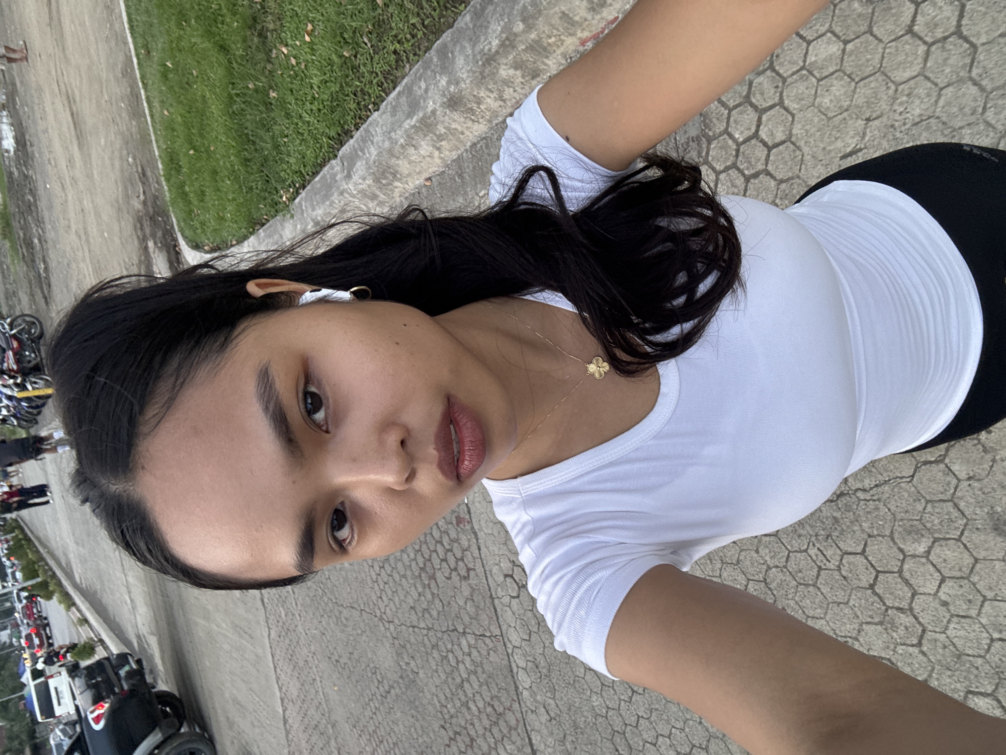 Selfies and street scenes along Davao City's coastal promenade