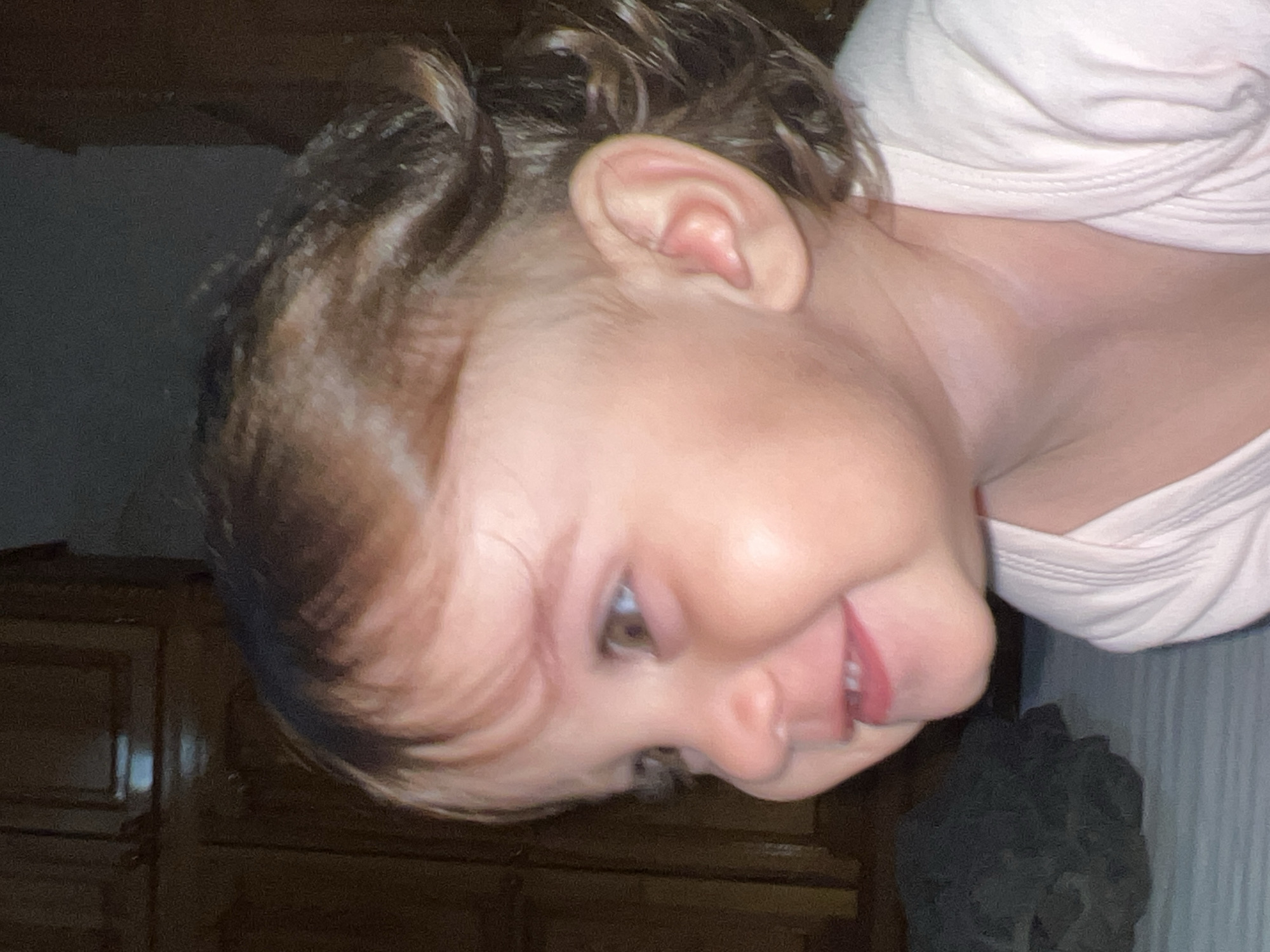 Child photographed multiple times in Elena, Bulgaria during evening hours
