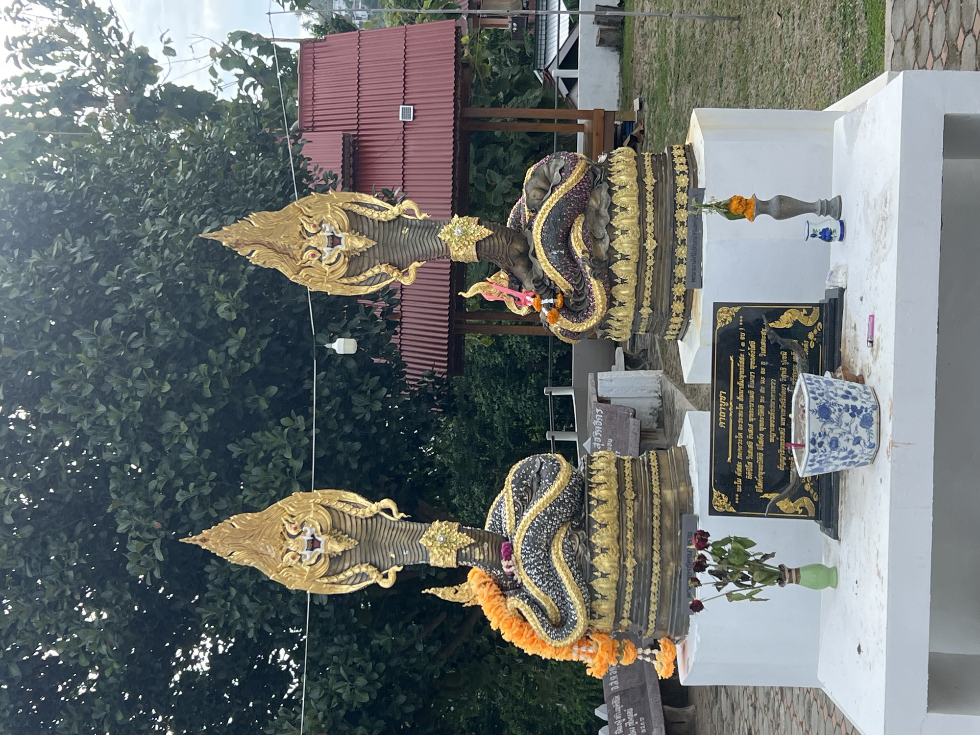 Buddhist temple complex documented in Baan Hua Thanon, Thailand