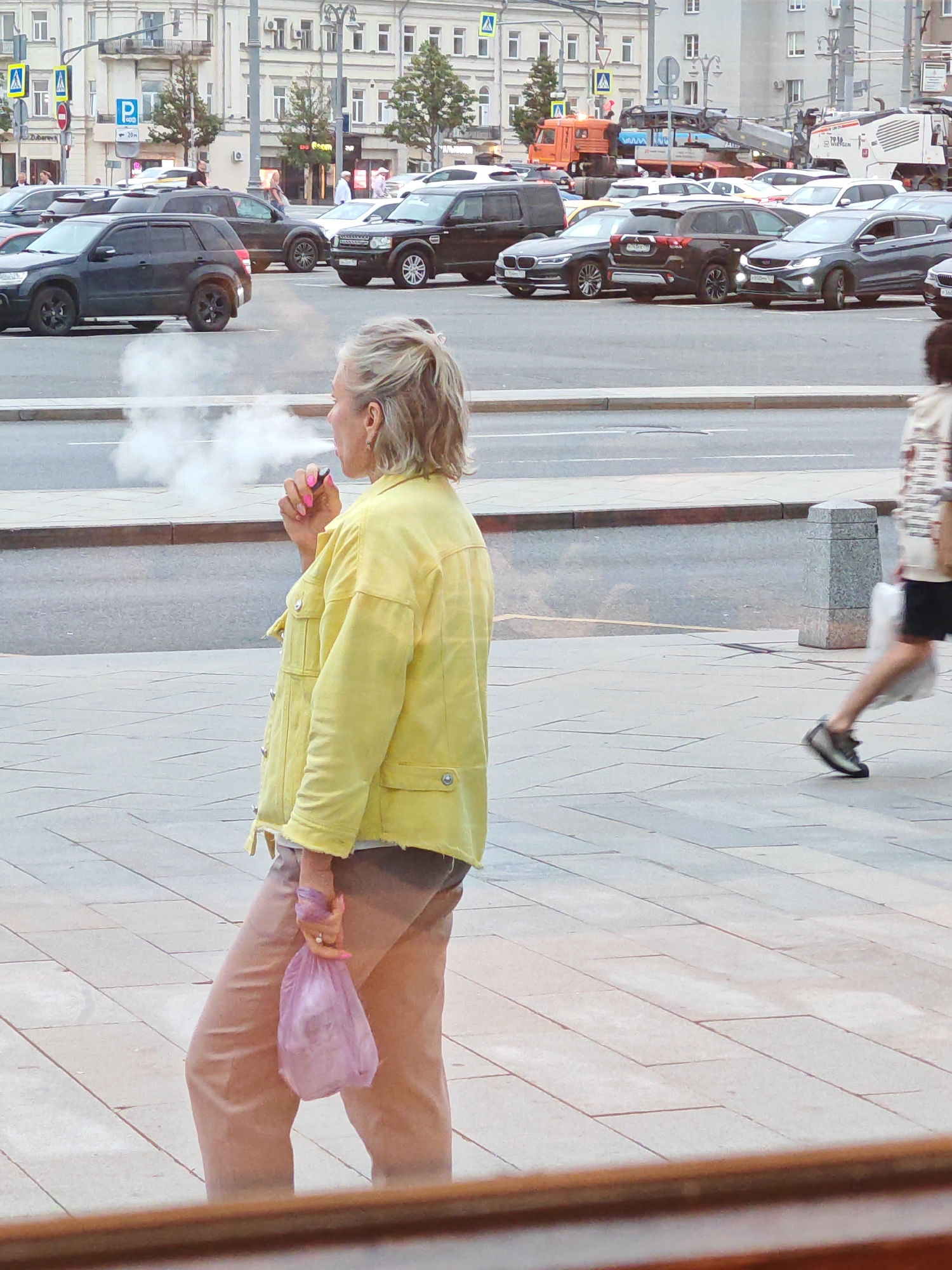 An evening moving through Moscow streets, stations, and plazas