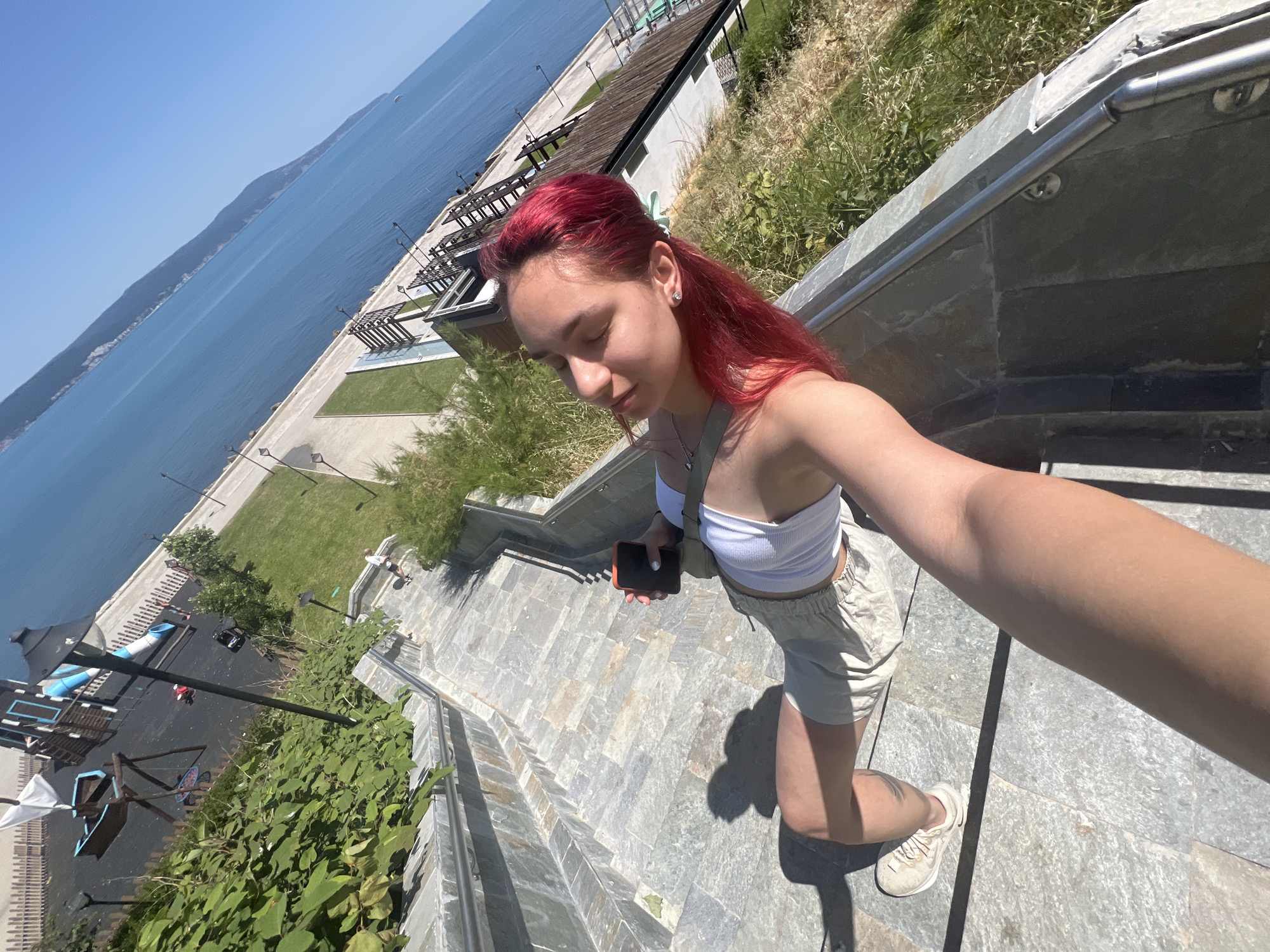 Morning around Nesebar's old town and Black Sea coast