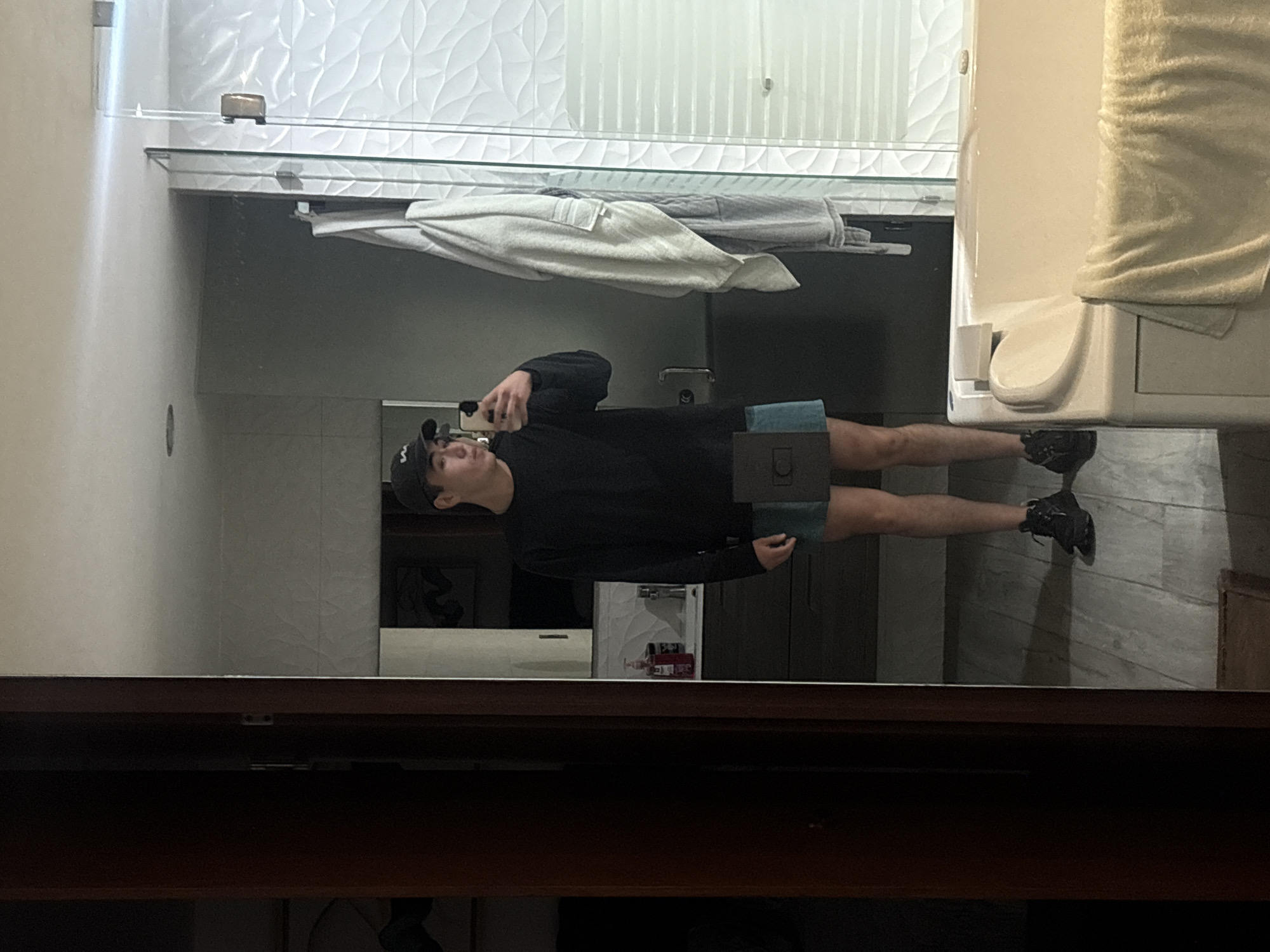 Man takes bathroom selfie in Mexican town