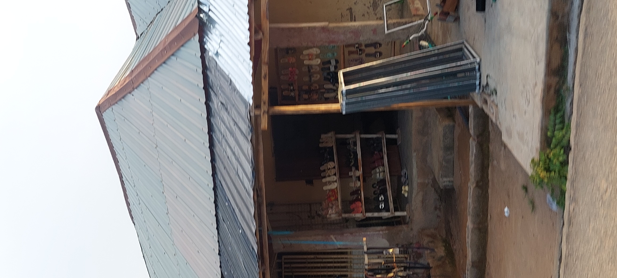 Street vendor and construction activity documented in Jalingo, Nigeria
