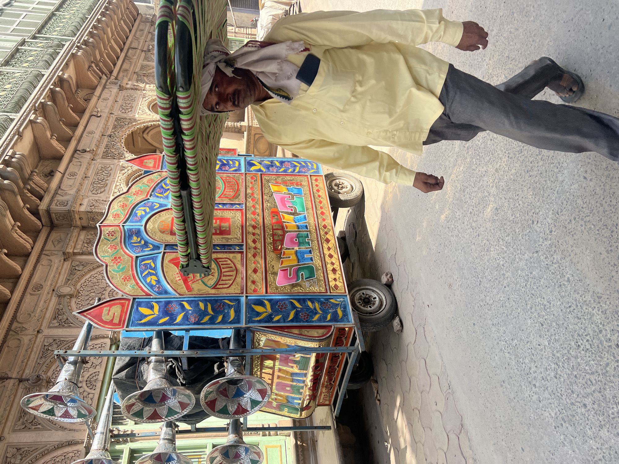 Morning street life documented in Vrindavan, India