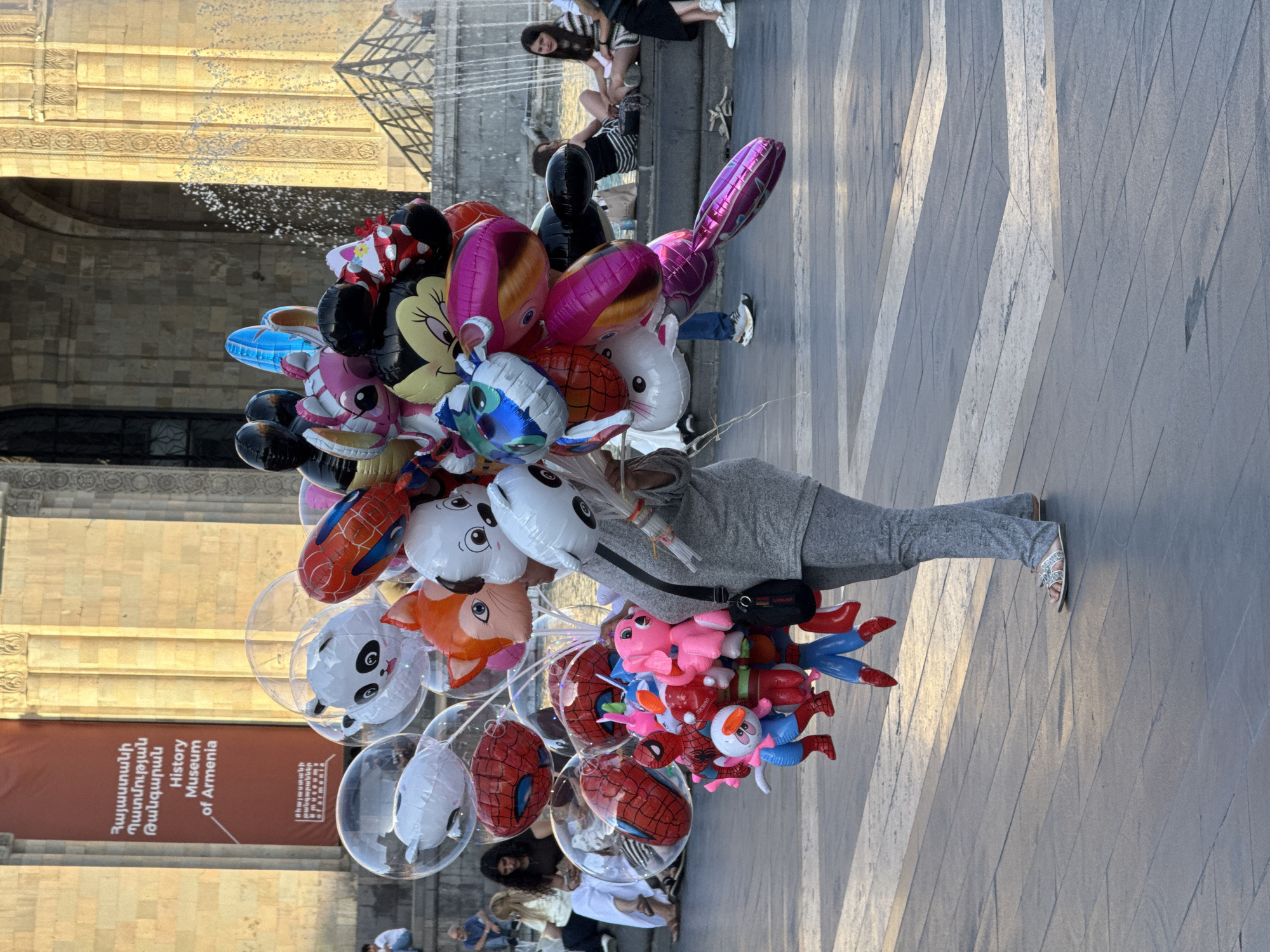 Afternoon around Republic Square and central Yerevan streets