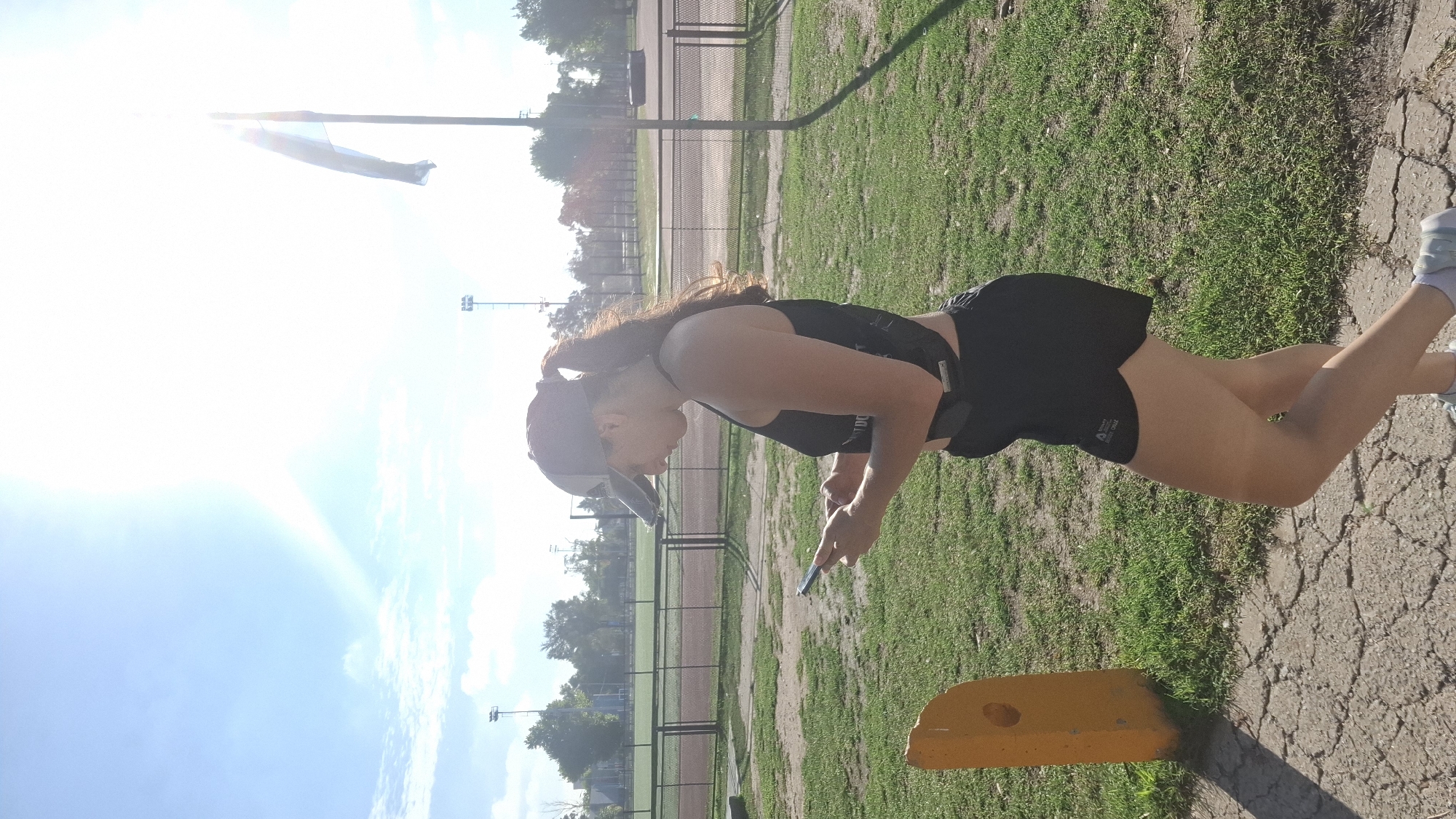 Evening workout session recorded at Villa Domínico Athletics Stadium