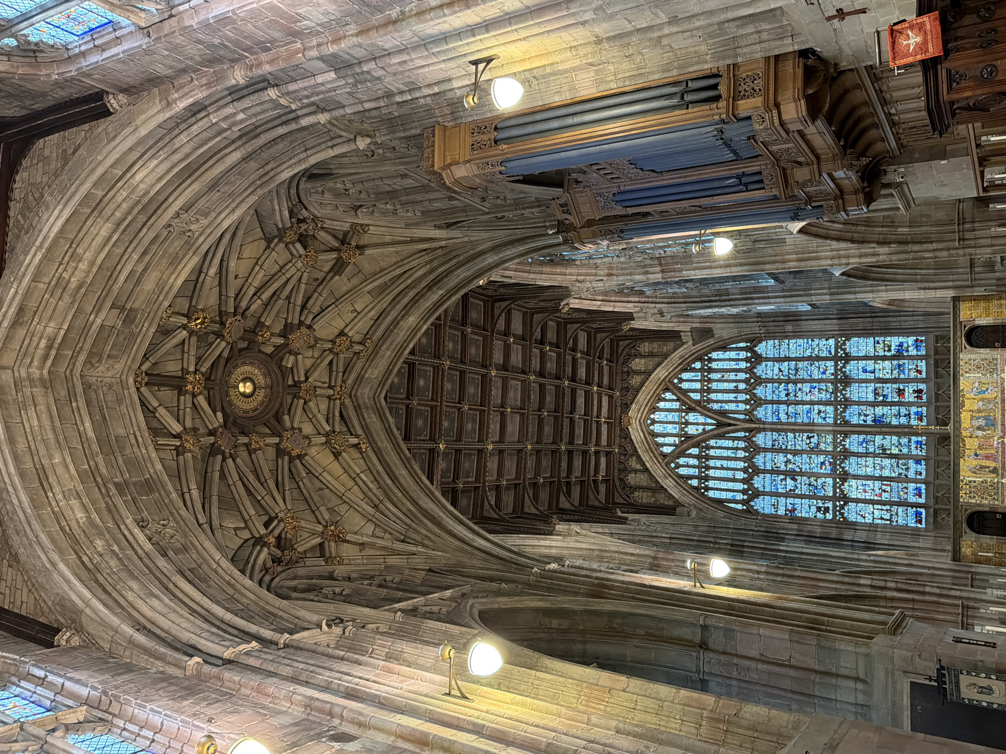 Gothic cathedral interior documented in Malvern Hills