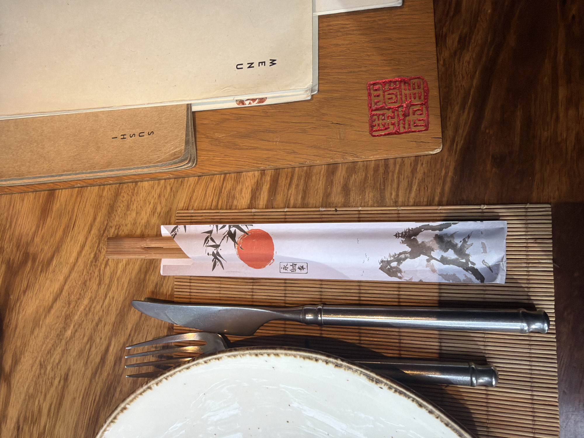 Japanese restaurant dining scene captured in Yerevan