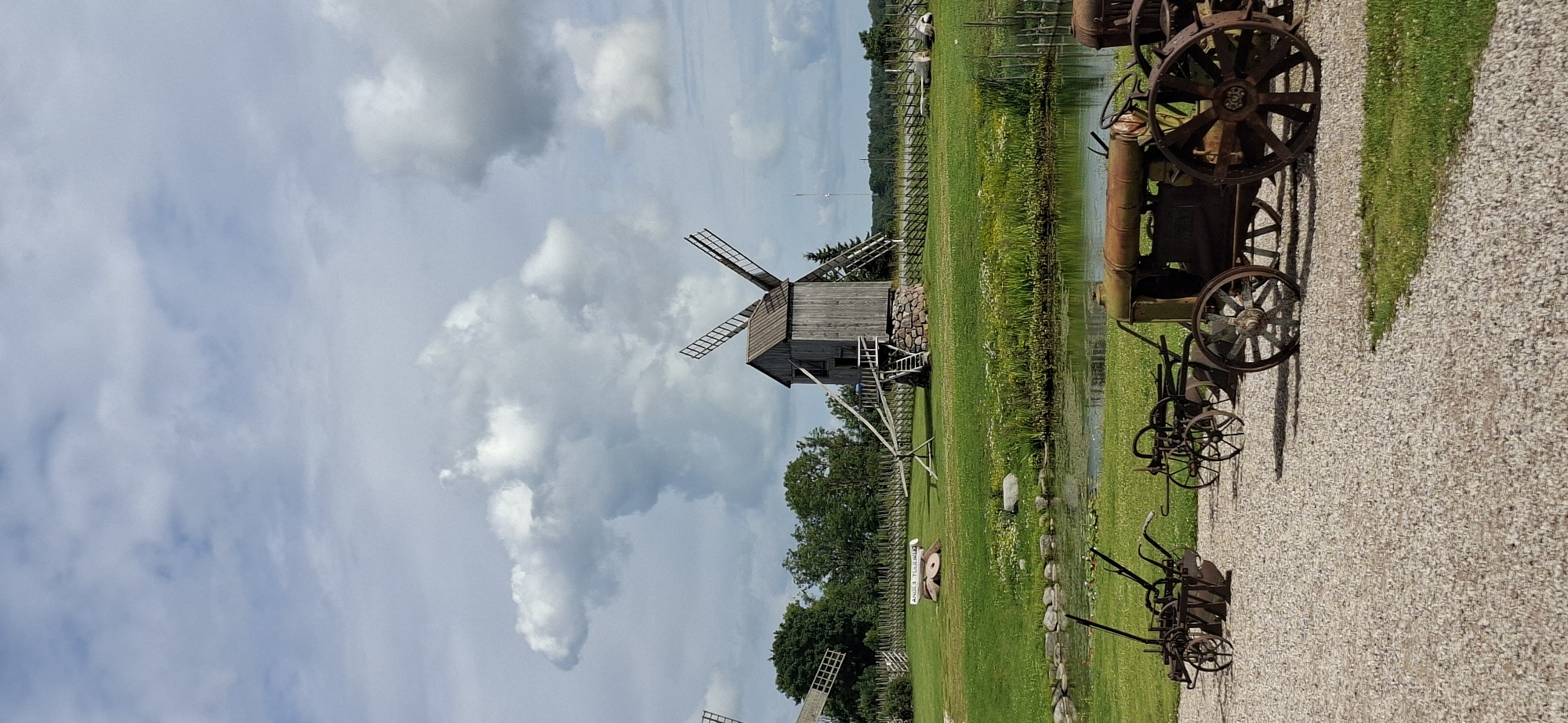 Folk windmills and handmade crafts at Angla heritage centre