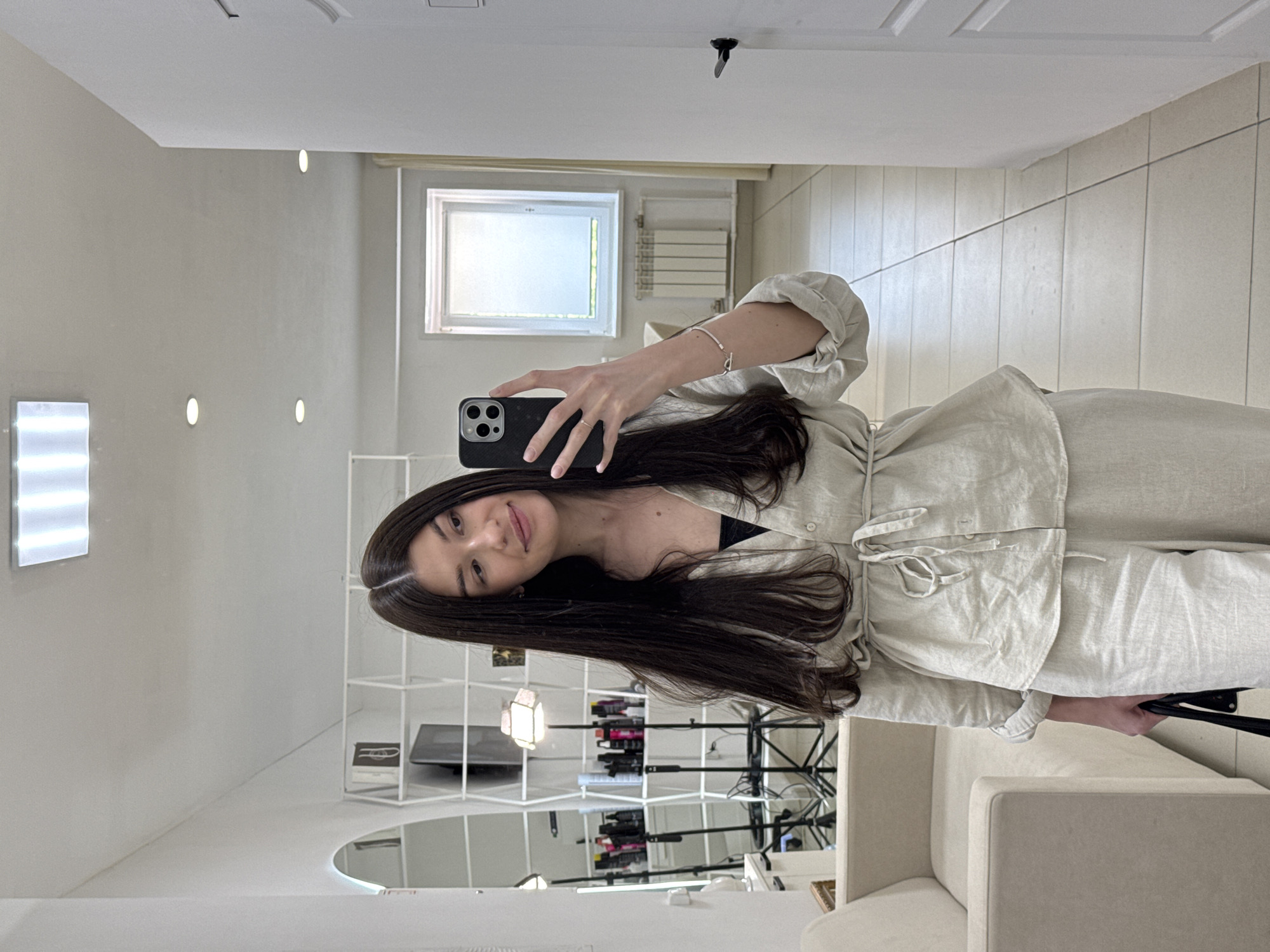 Woman documents clinic visit with selfies in Chaikovsky, Russia