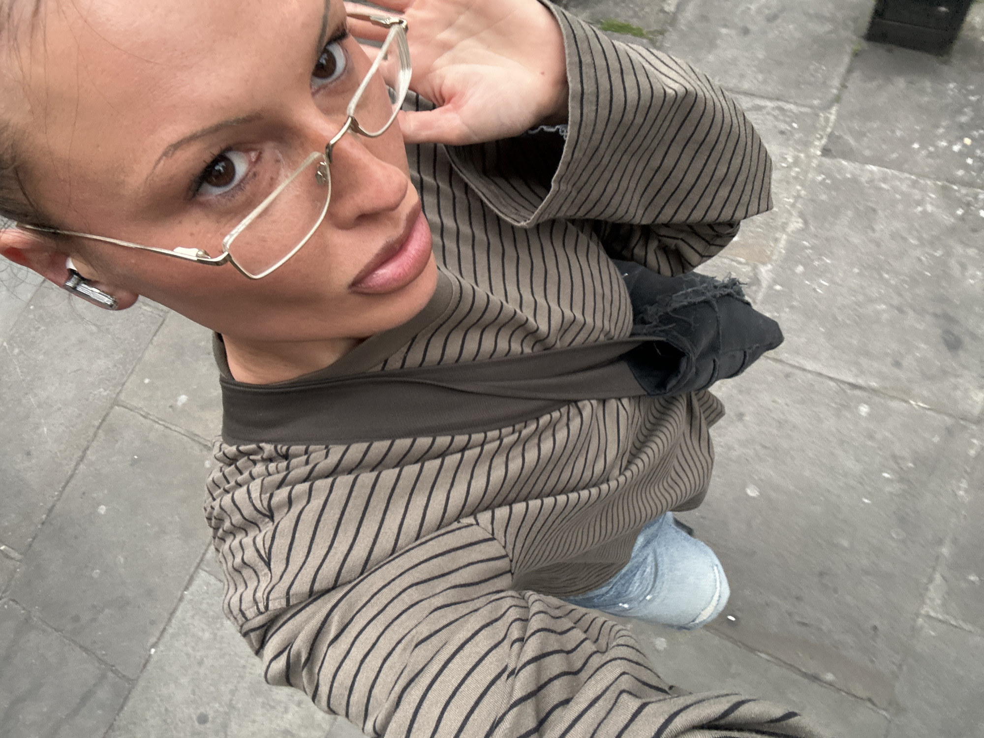 London visitor documents shoe exhibition experience through afternoon photo session