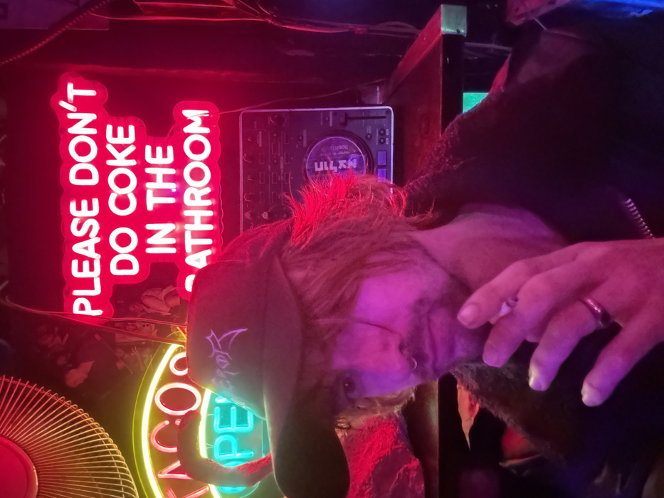 Late night scene captured in Tel Aviv entertainment district