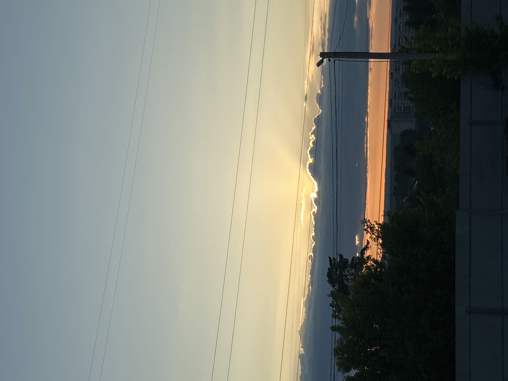 Witness documents sunrise or sunset scene with vibrant sky