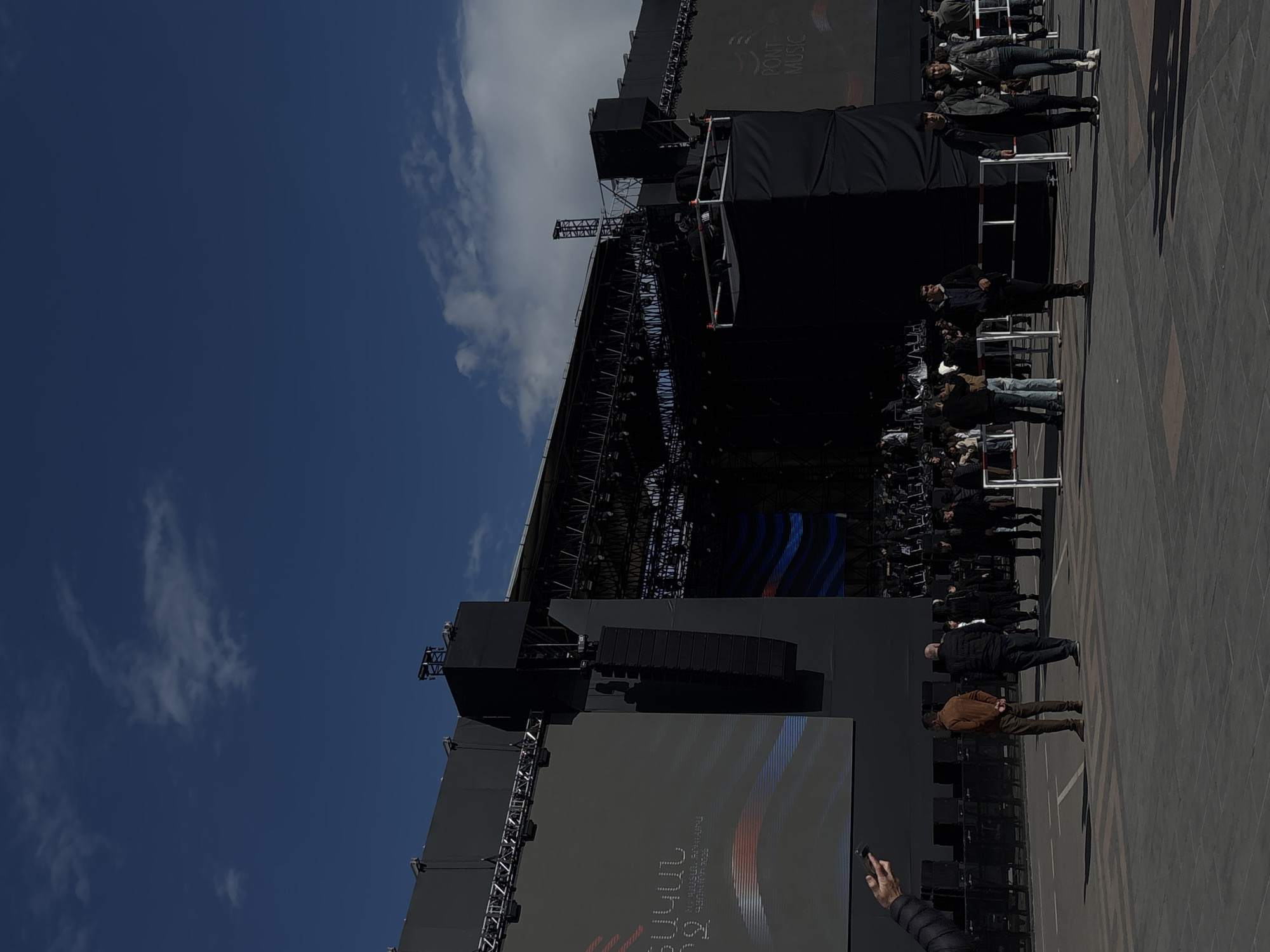 Outdoor stage event draws crowd in Gyumri, Armenia